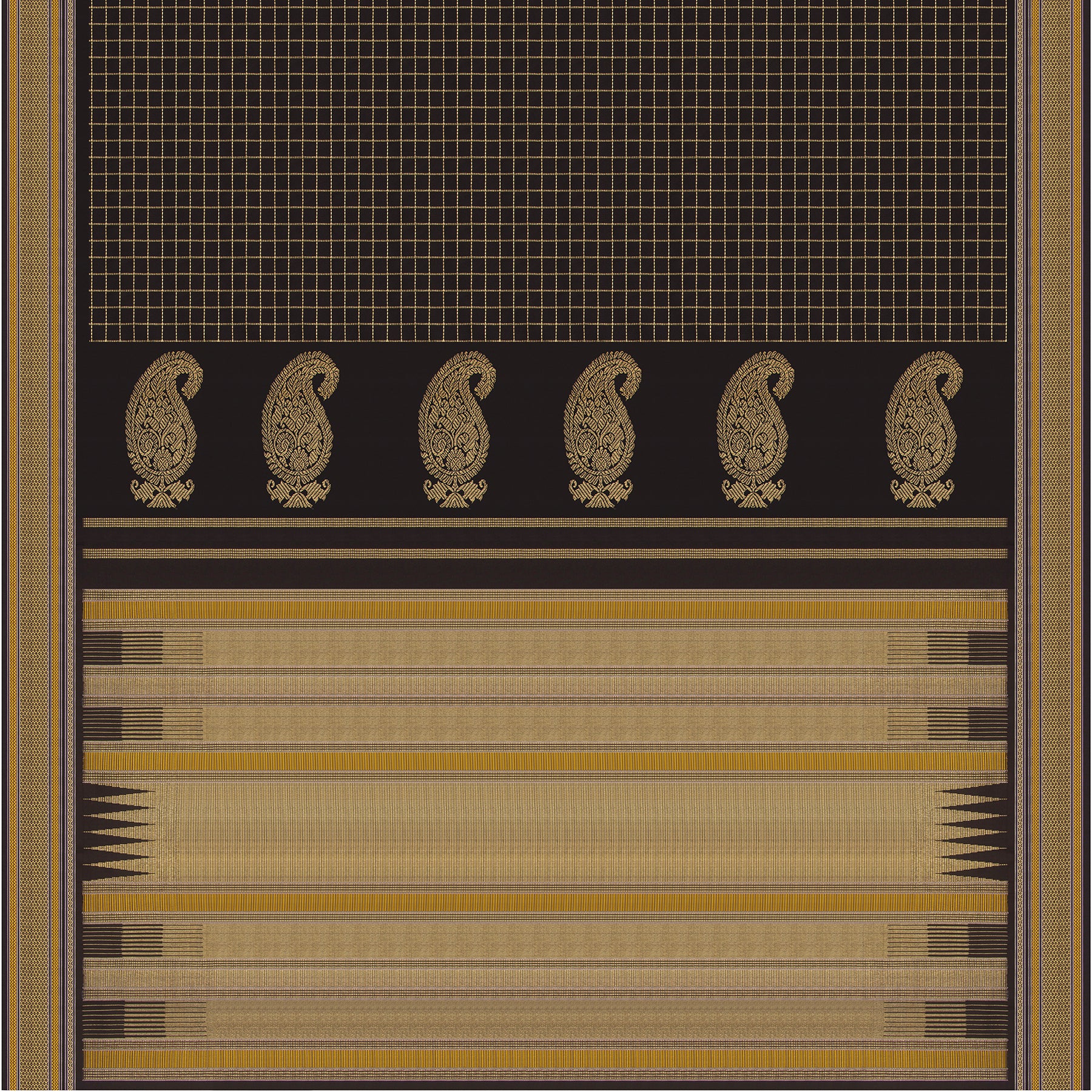 Kanakavalli Kanjivaram Silk Sari 24-040-HS001-08160 - Full View