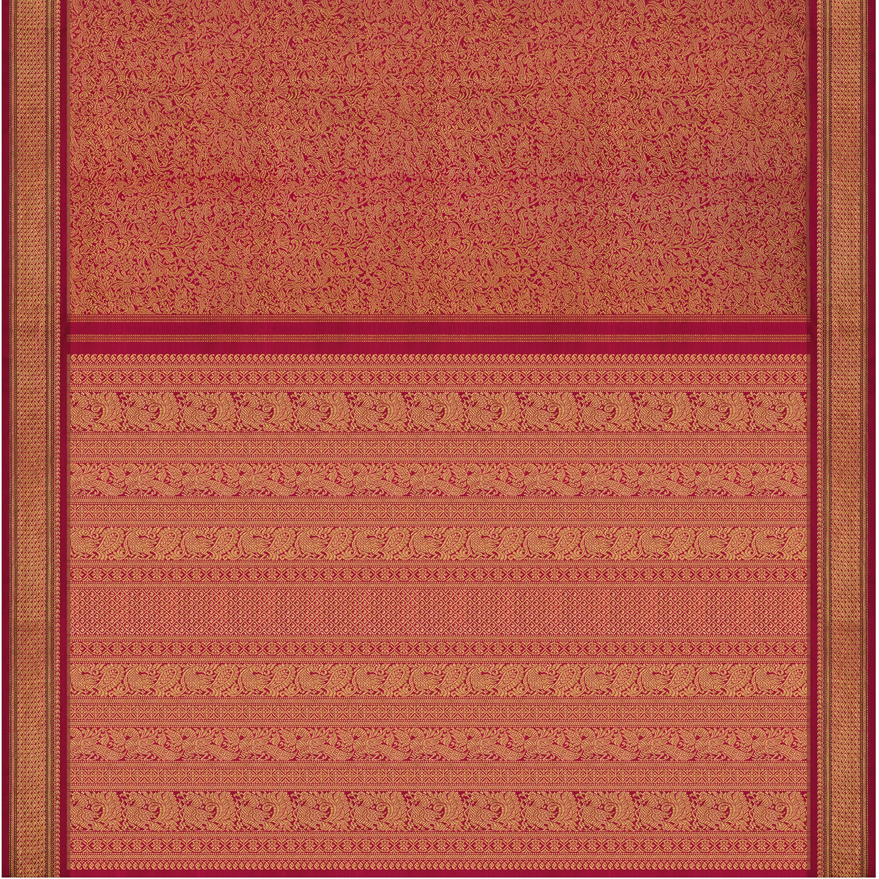 Kanakavalli Kanjivaram Silk Sari 24-040-HS001-10477 - Full View