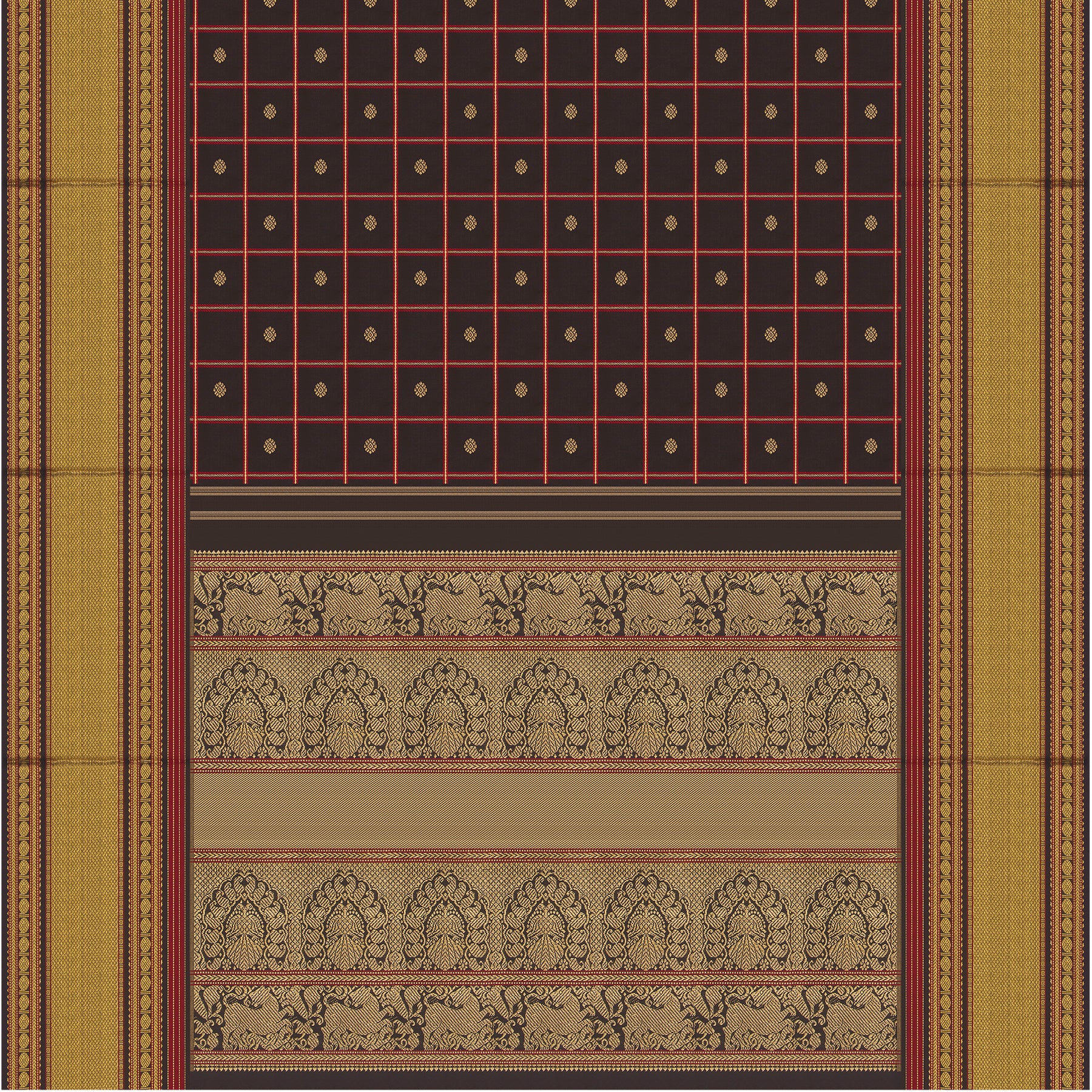 Kanakavalli Kanjivaram Silk Sari 24-040-HS001-10945 - Full View
