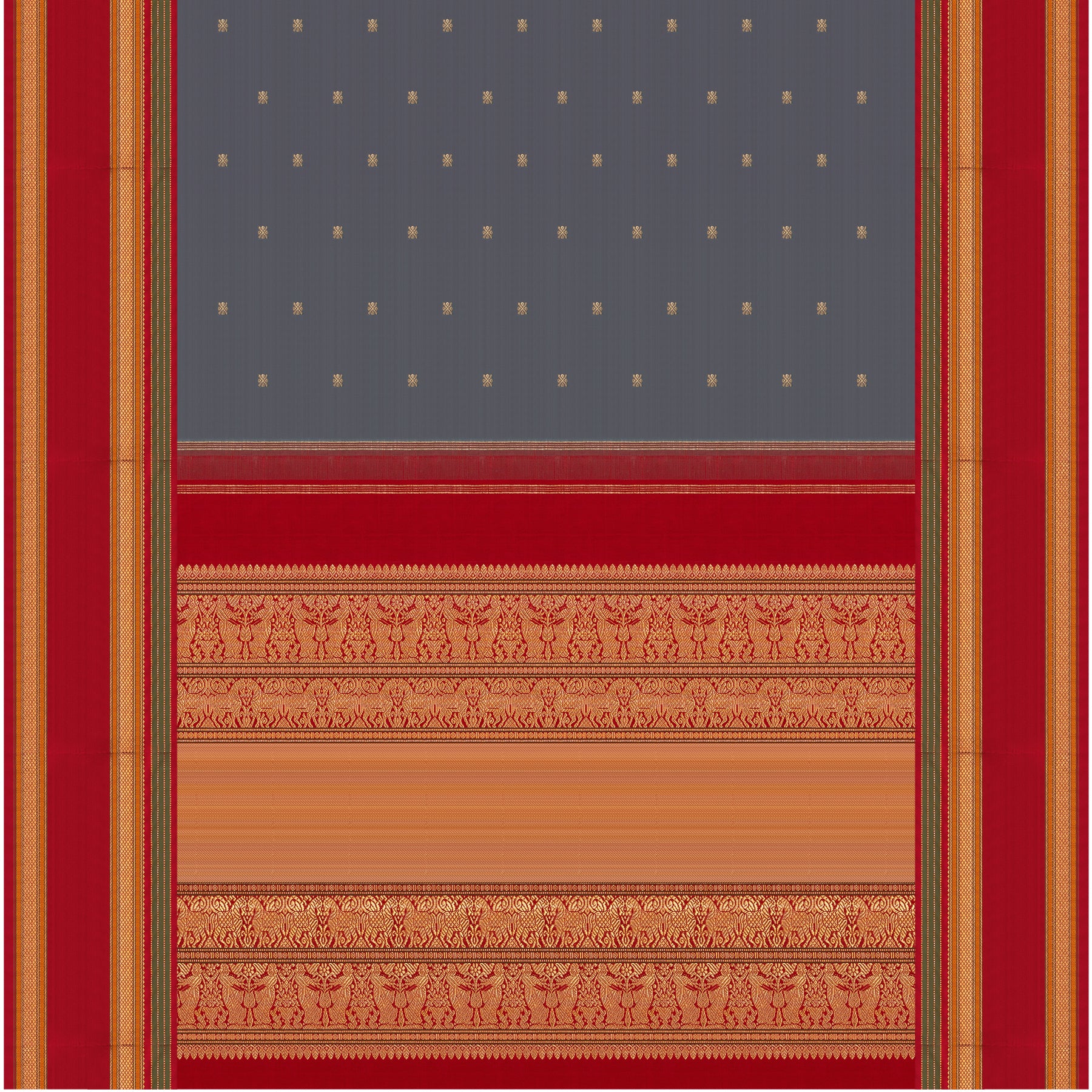 Kanakavalli Kanjivaram Silk Sari 24-040-HS001-10949 - Full View