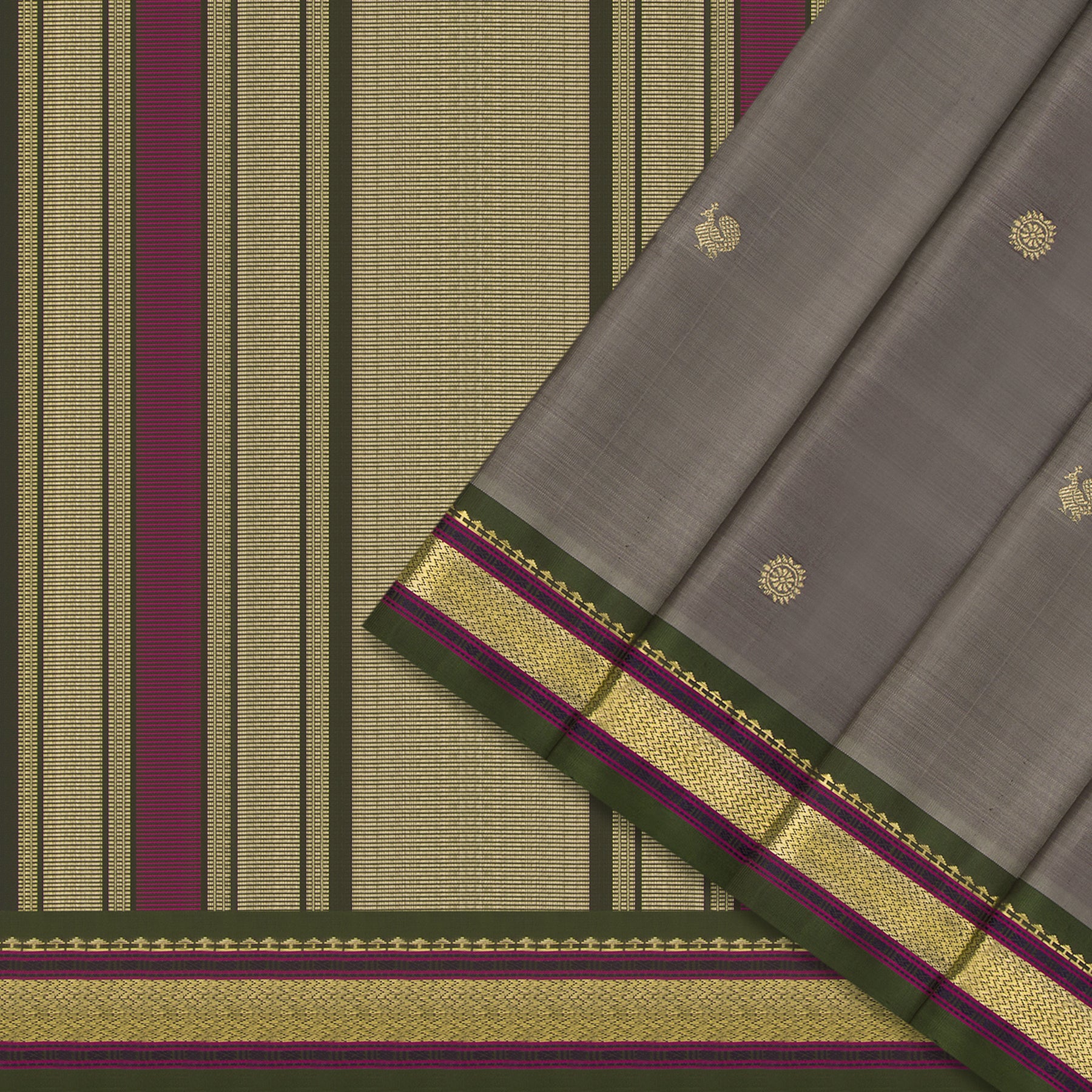 Kanakavalli Kanjivaram Silk Sari 24-040-HS001-11930 - Cover View