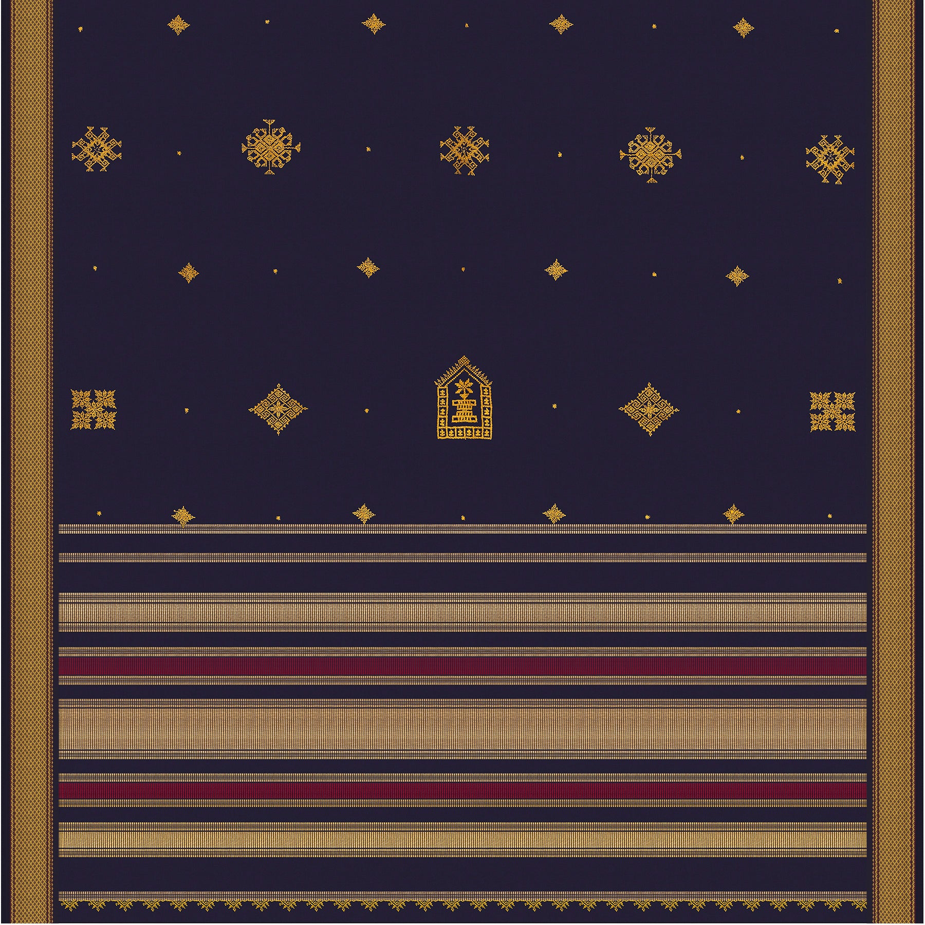 Kanakavalli Kanjivaram Silk Sari 24-040-HS001-12347 - Full View