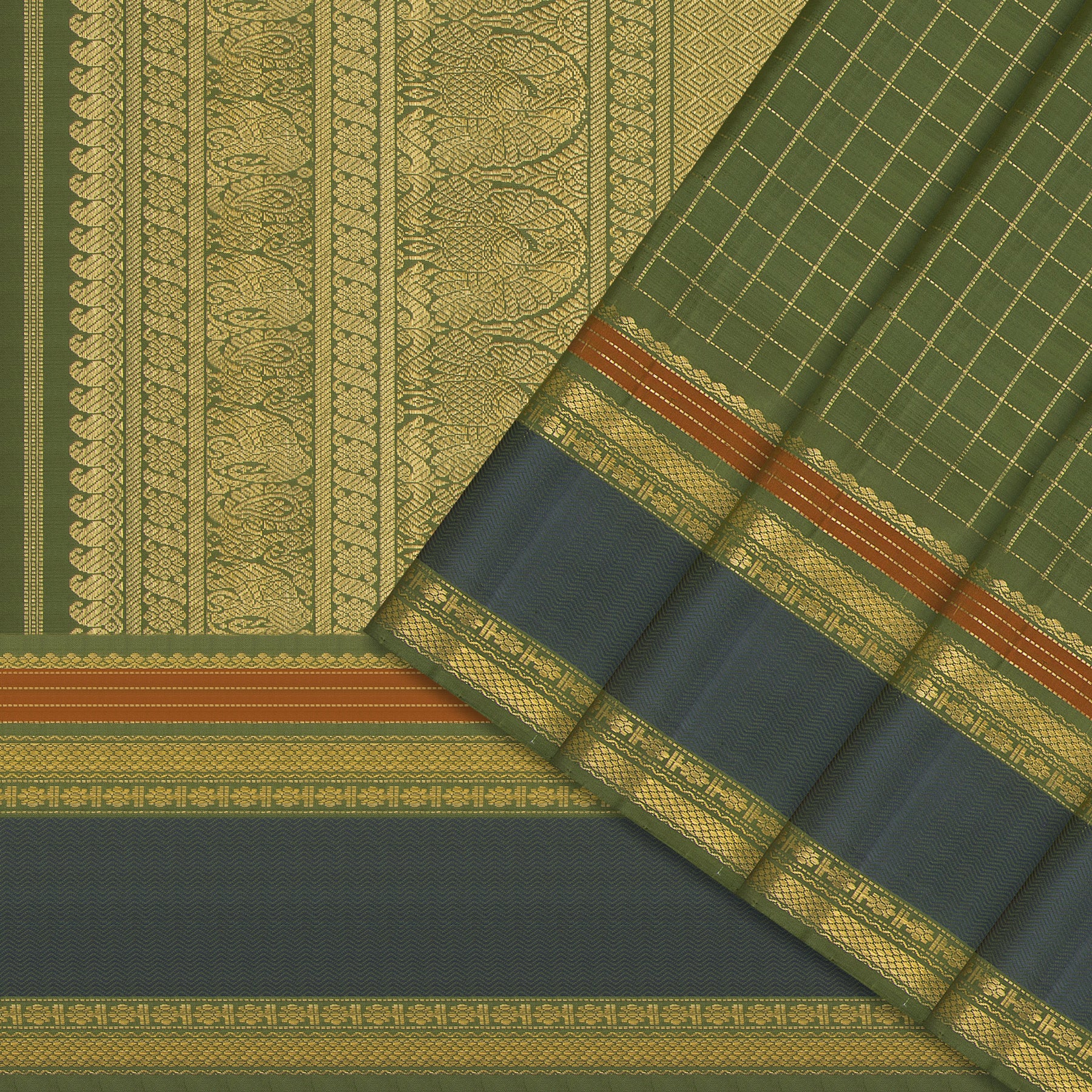 Kanakavalli Kanjivaram Silk Sari 24-040-HS001-12374 - Cover View