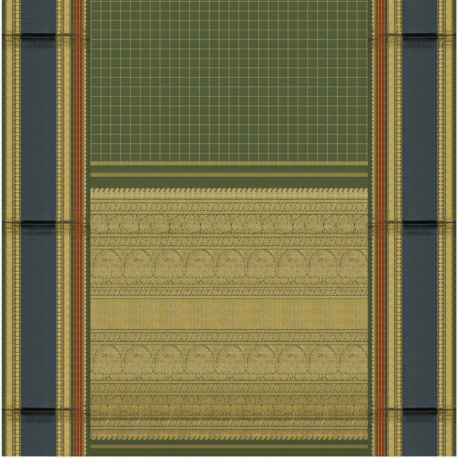Kanakavalli Kanjivaram Silk Sari 24-040-HS001-12374 - Full View