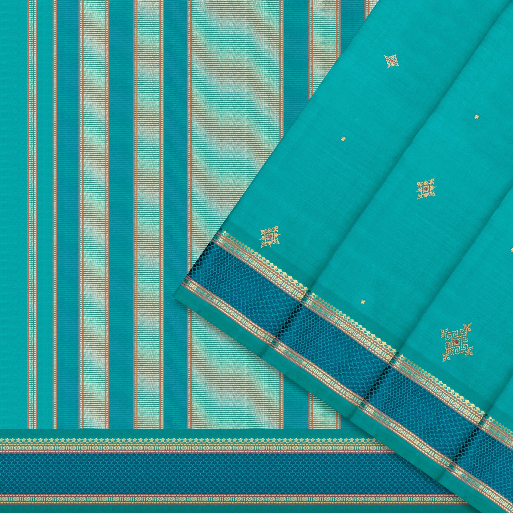 Kanakavalli X Kasuti Kanjivaram Silk Sari 24-040-HS001-12382 - Cover View