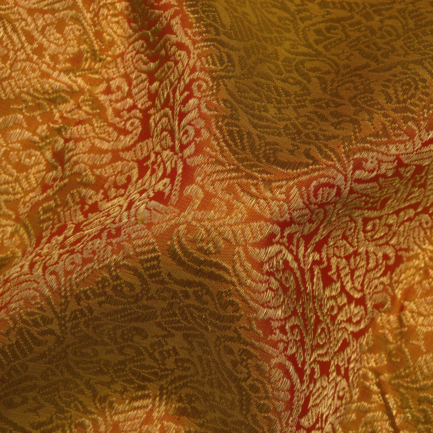 Kanakavalli Kanjivaram Silk Sari 24-040-HS001-12394 - Fabric View