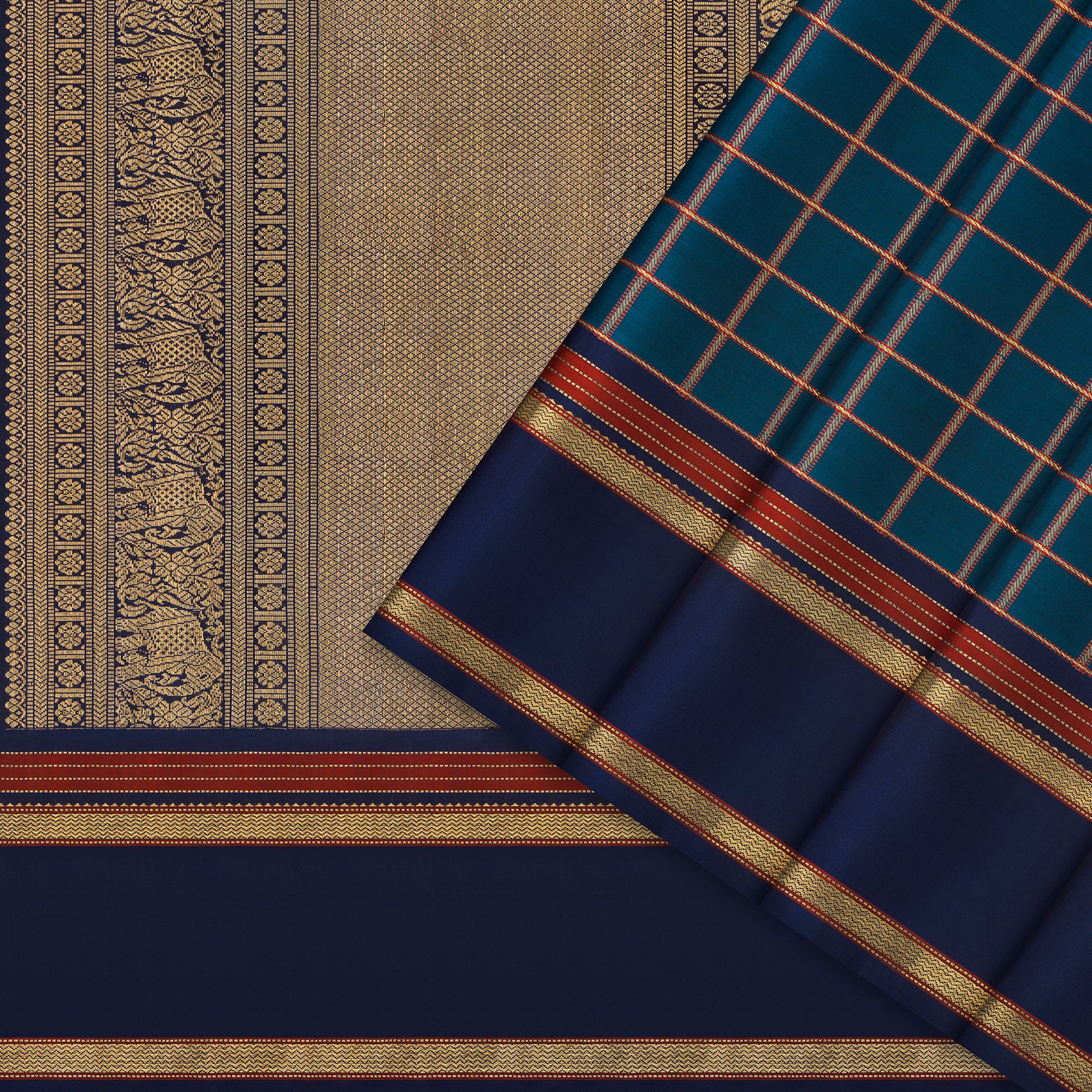 Kanakavalli Kanjivaram Silk Sari 24-040-HS001-13379 - Cover View