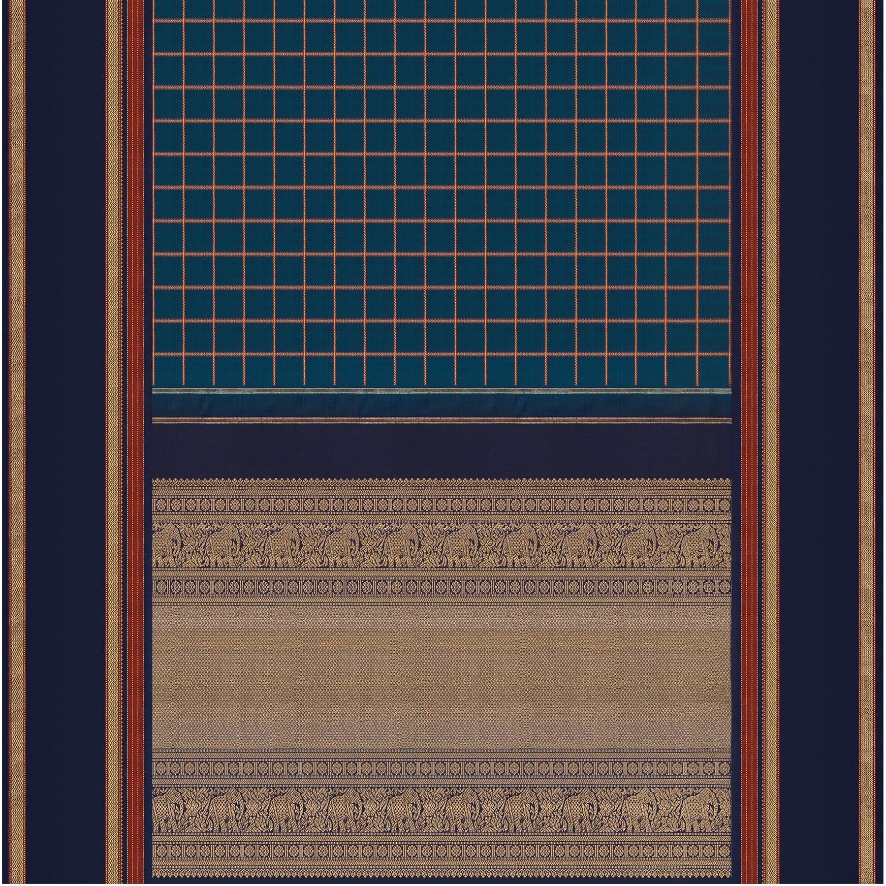 Kanakavalli Kanjivaram Silk Sari 24-040-HS001-13379 - Full View