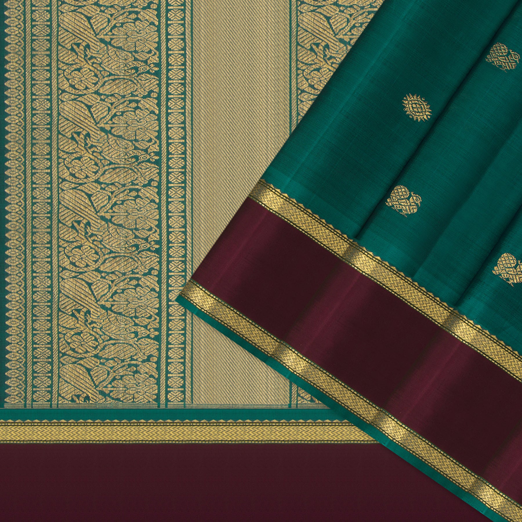 Kanakavalli Kanjivaram Silk Sari 24-040-HS001-13389 - Cover View