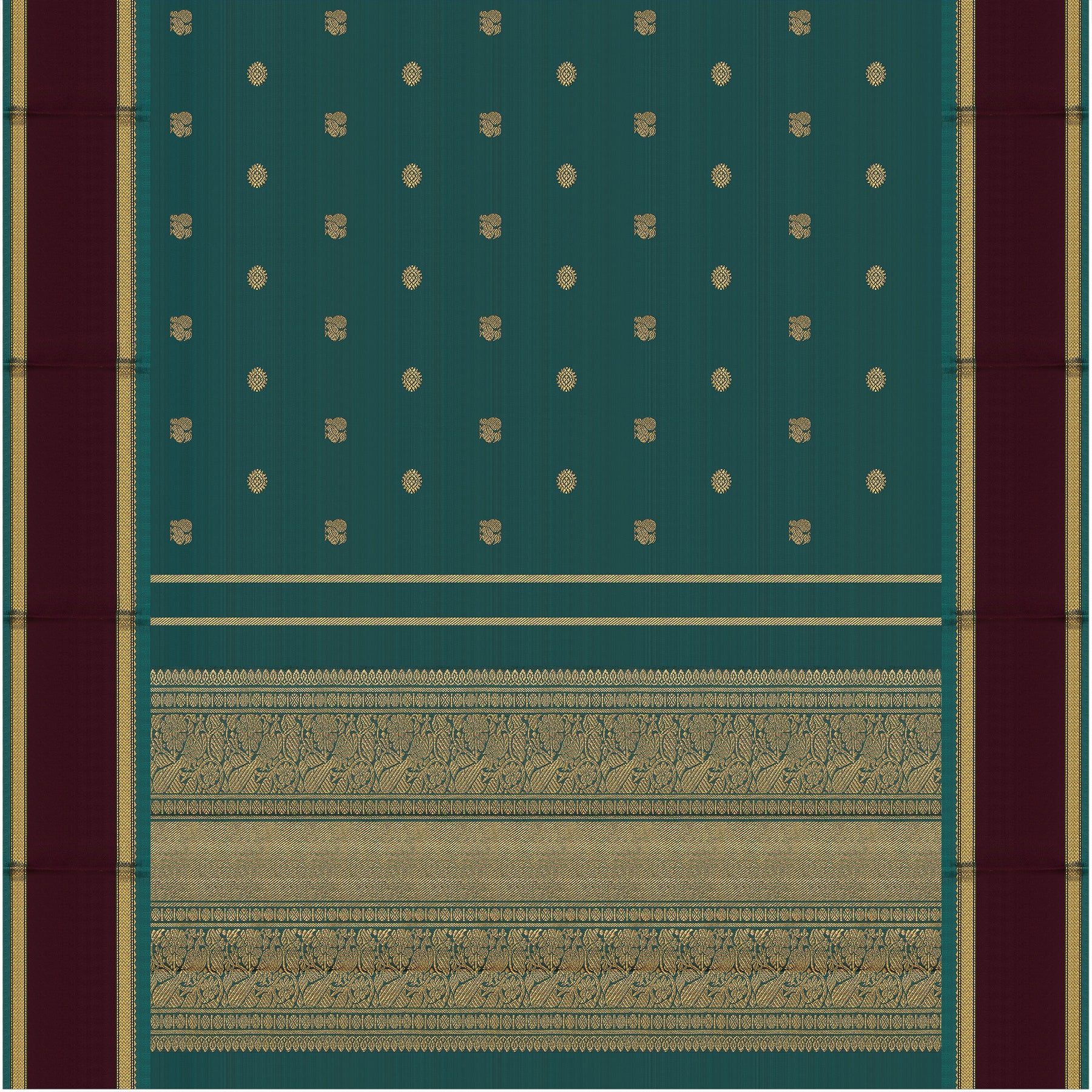 Kanakavalli Kanjivaram Silk Sari 24-040-HS001-13389 - Full View