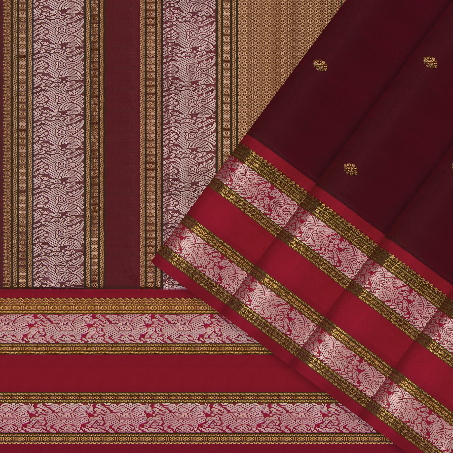 Kanakavalli Kanjivaram Silk Sari 24-040-HS001-14295 - Cover View