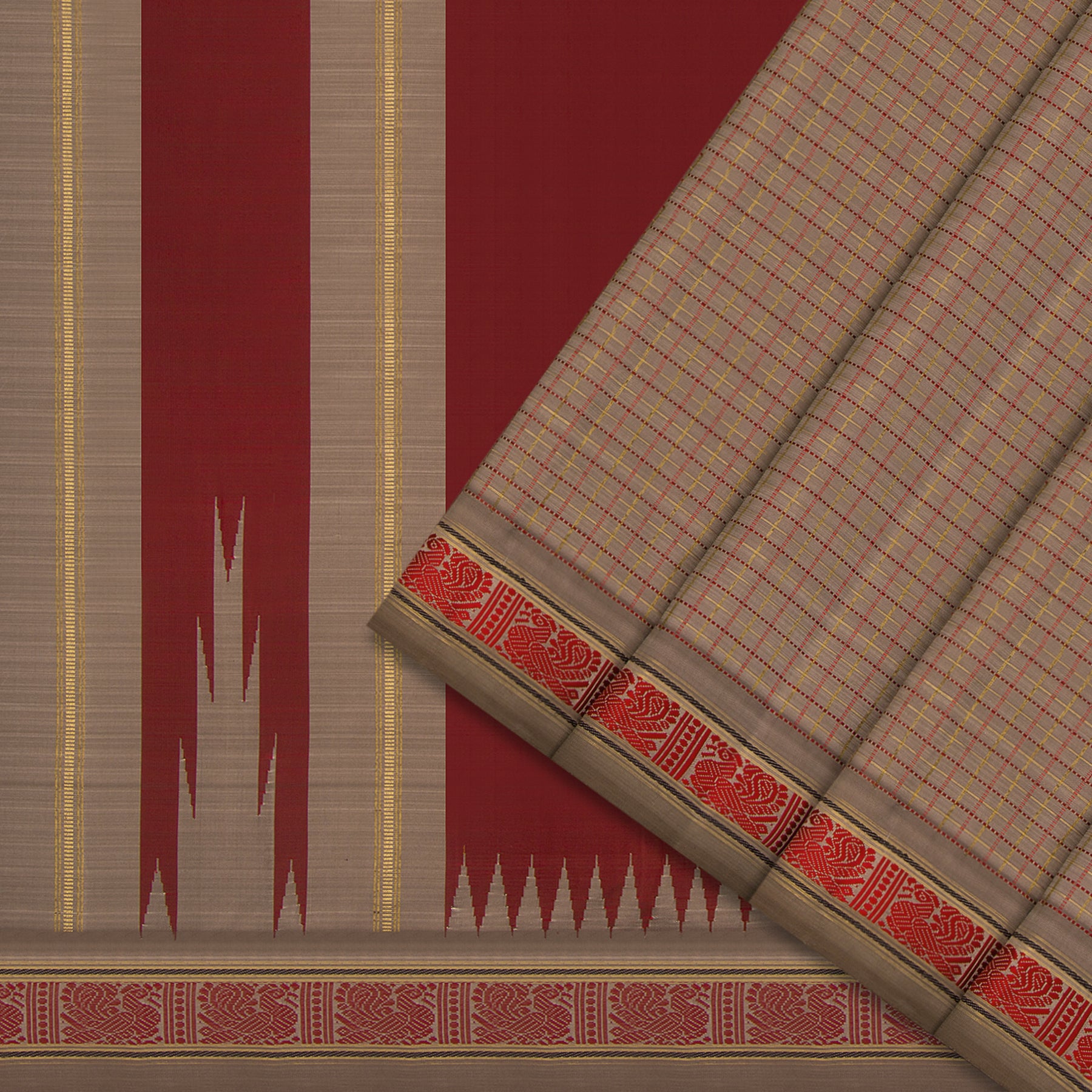 Kanakavalli Kanjivaram Silk Sari 24-040-HS001-14305 - Cover View