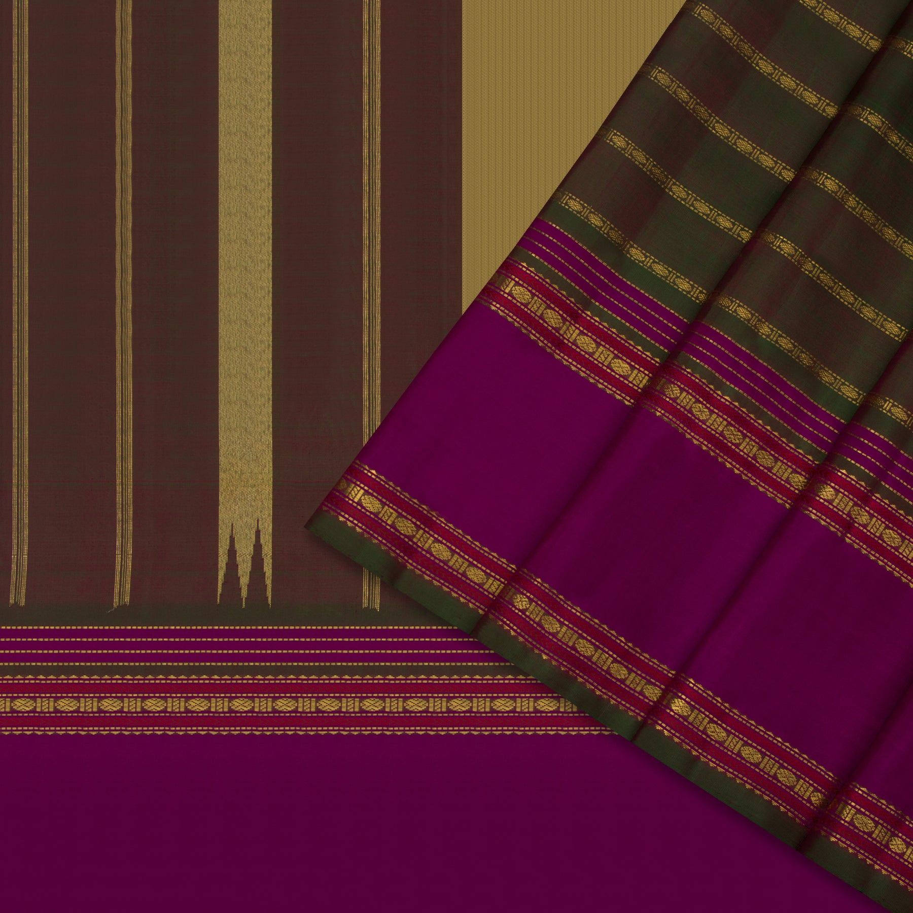 Kanakavalli Kanjivaram Silk Sari 24-041-HS001-02378 - Cover View
