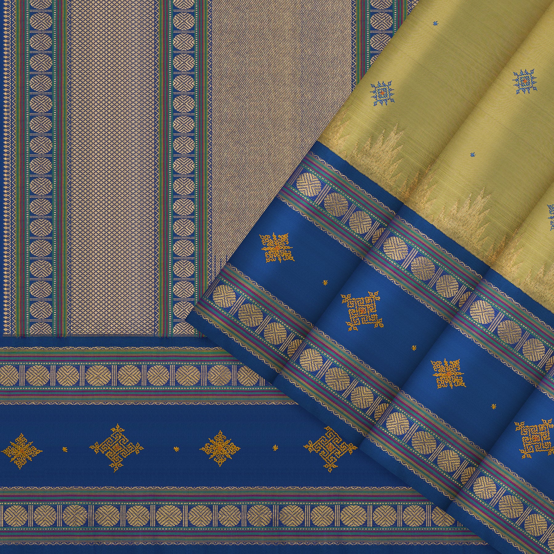 Kanakavalli Kanjivaram Silk Sari 24-041-HS001-06946 - Cover View