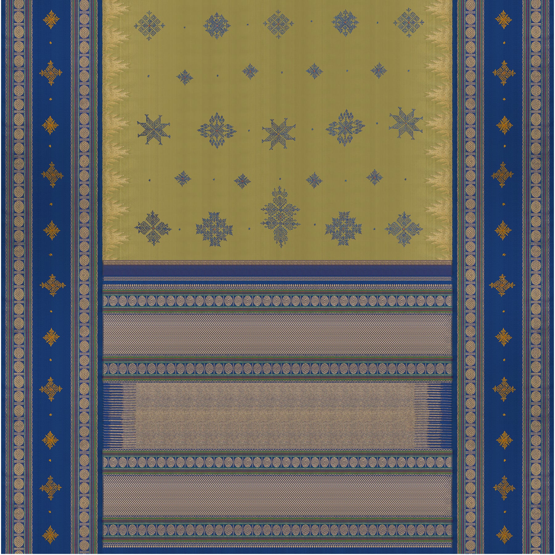 Kanakavalli Kanjivaram Silk Sari 24-041-HS001-06946 - Full View