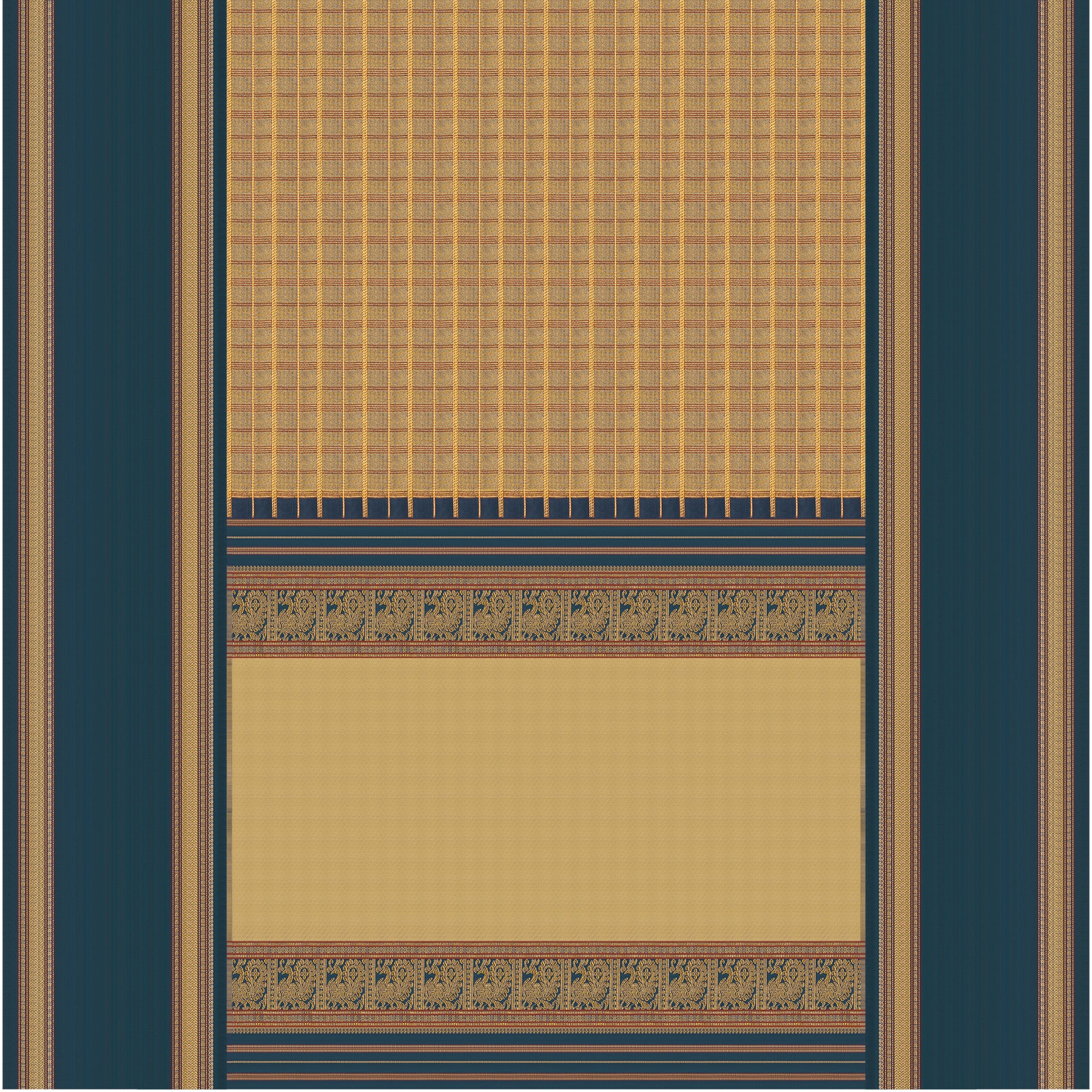 Kanakavalli Kanjivaram Silk Sari 24-041-HS001-06953 - Full View