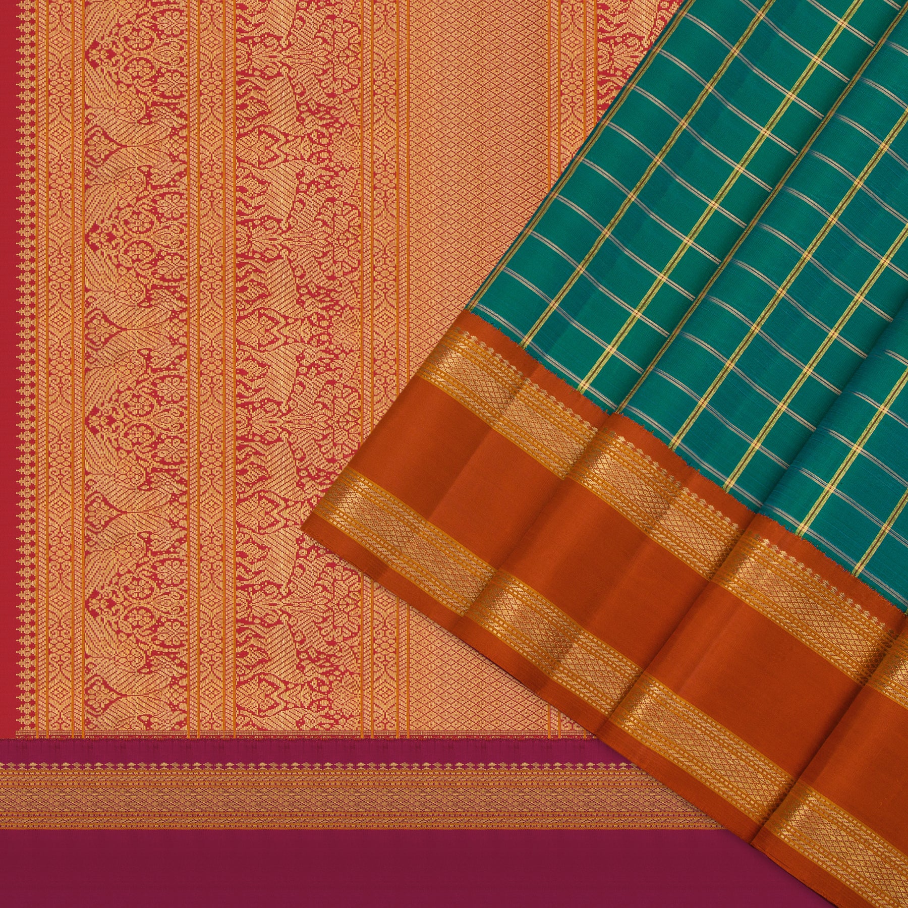 Kanakavalli Kanjivaram Silk Sari 24-041-HS001-08098 - Cover View