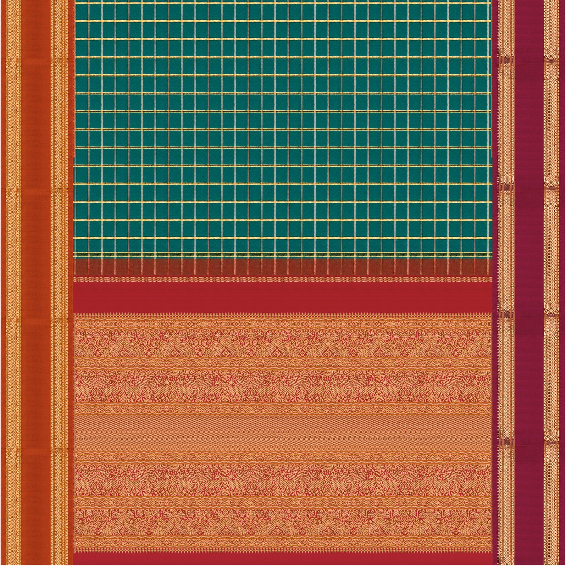 Kanakavalli Kanjivaram Silk Sari 24-041-HS001-08098 - Full View