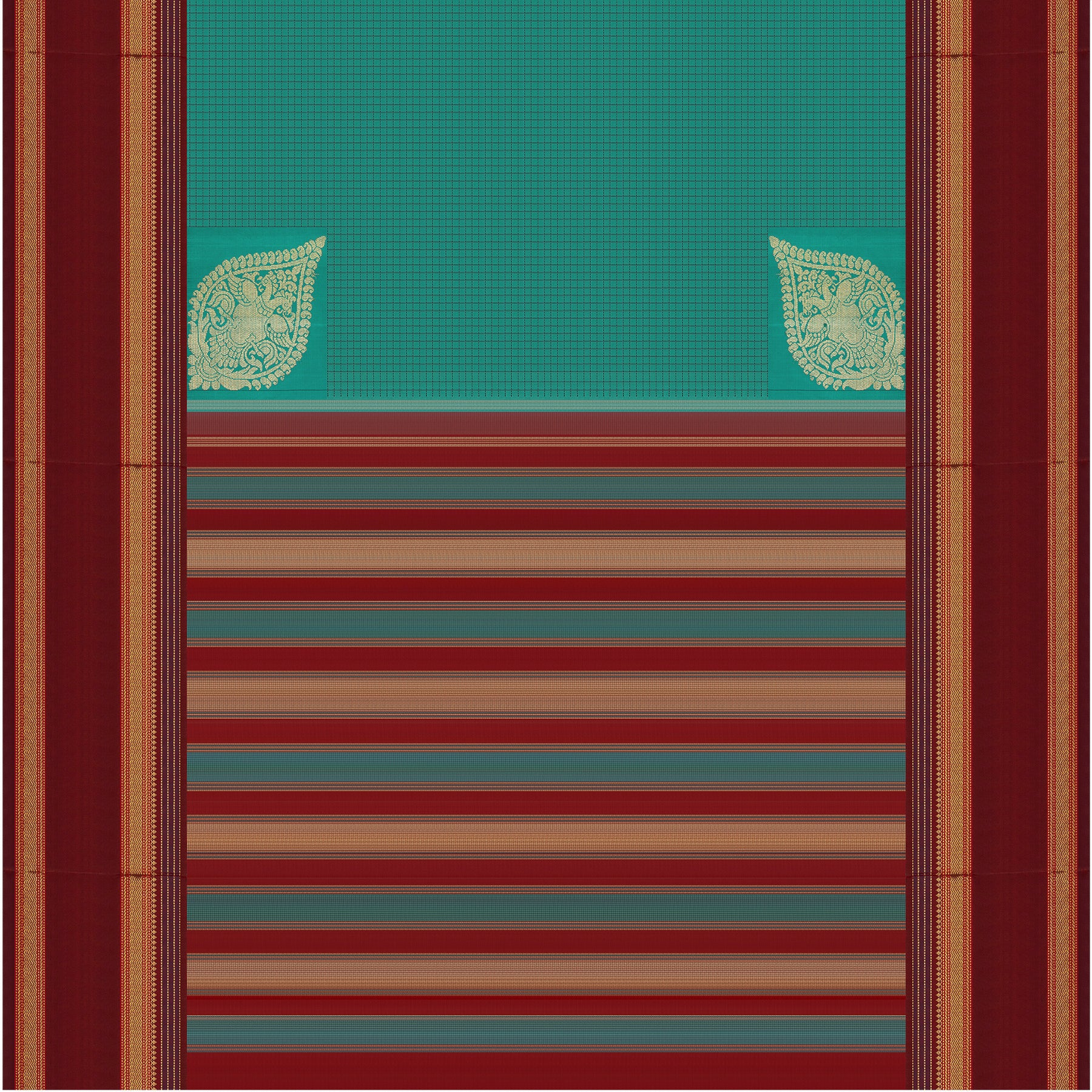 Kanakavalli Kanjivaram Silk Sari 24-041-HS001-08099 - Full View
