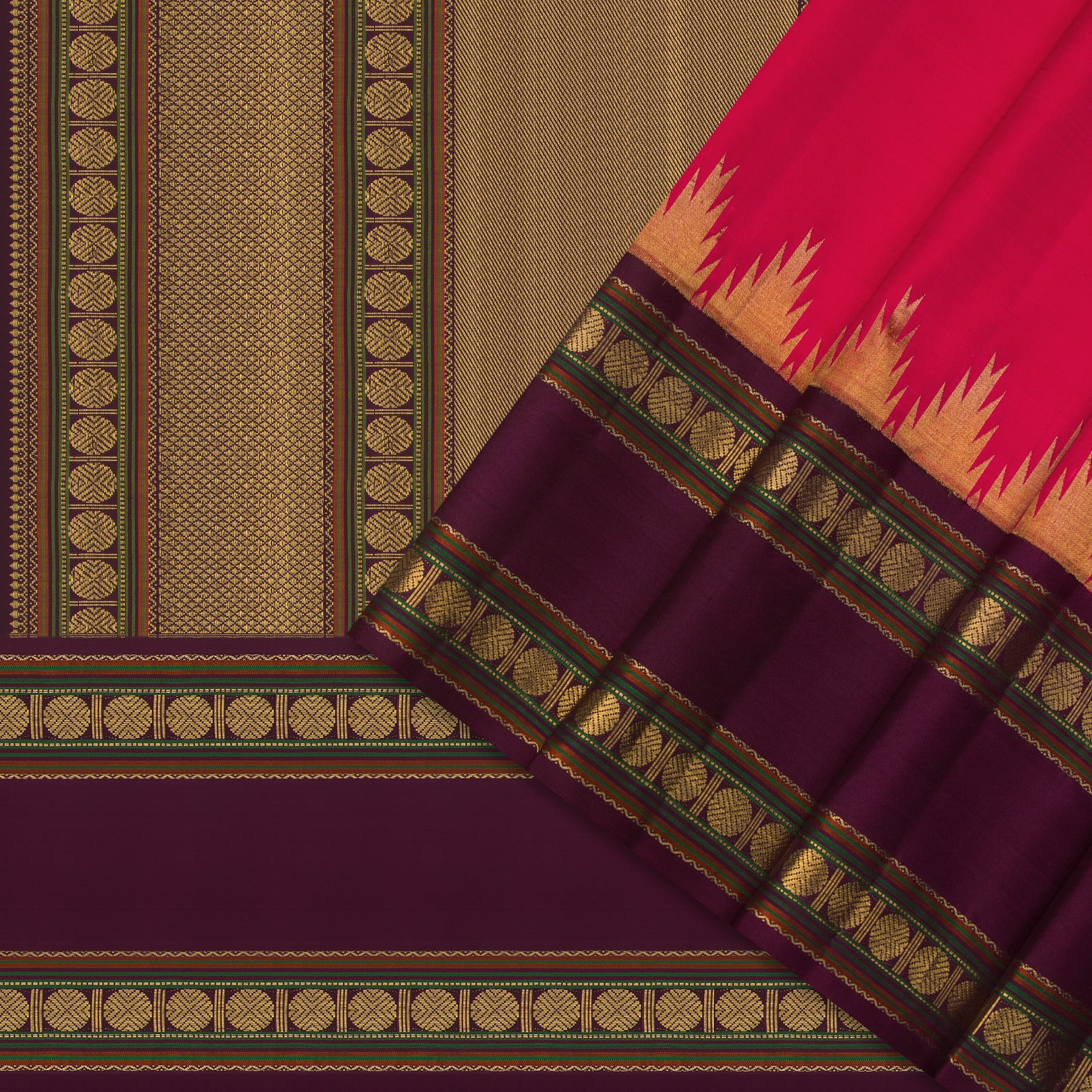 Kanakavalli Kanjivaram Silk Sari 24-041-HS001-08105 - Cover View