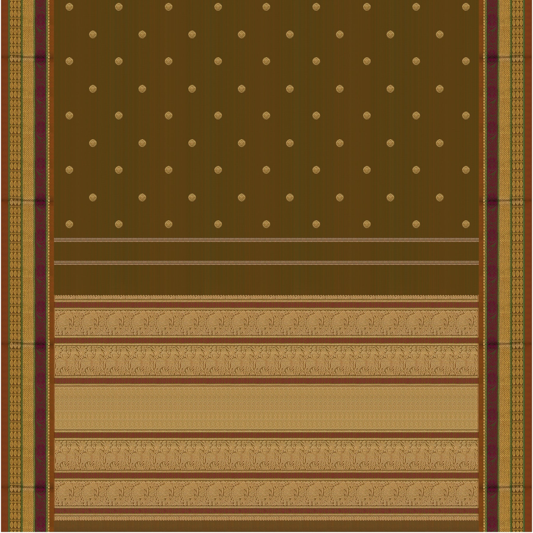 Kanakavalli Kanjivaram Silk Sari 24-041-HS001-08193 - Full View