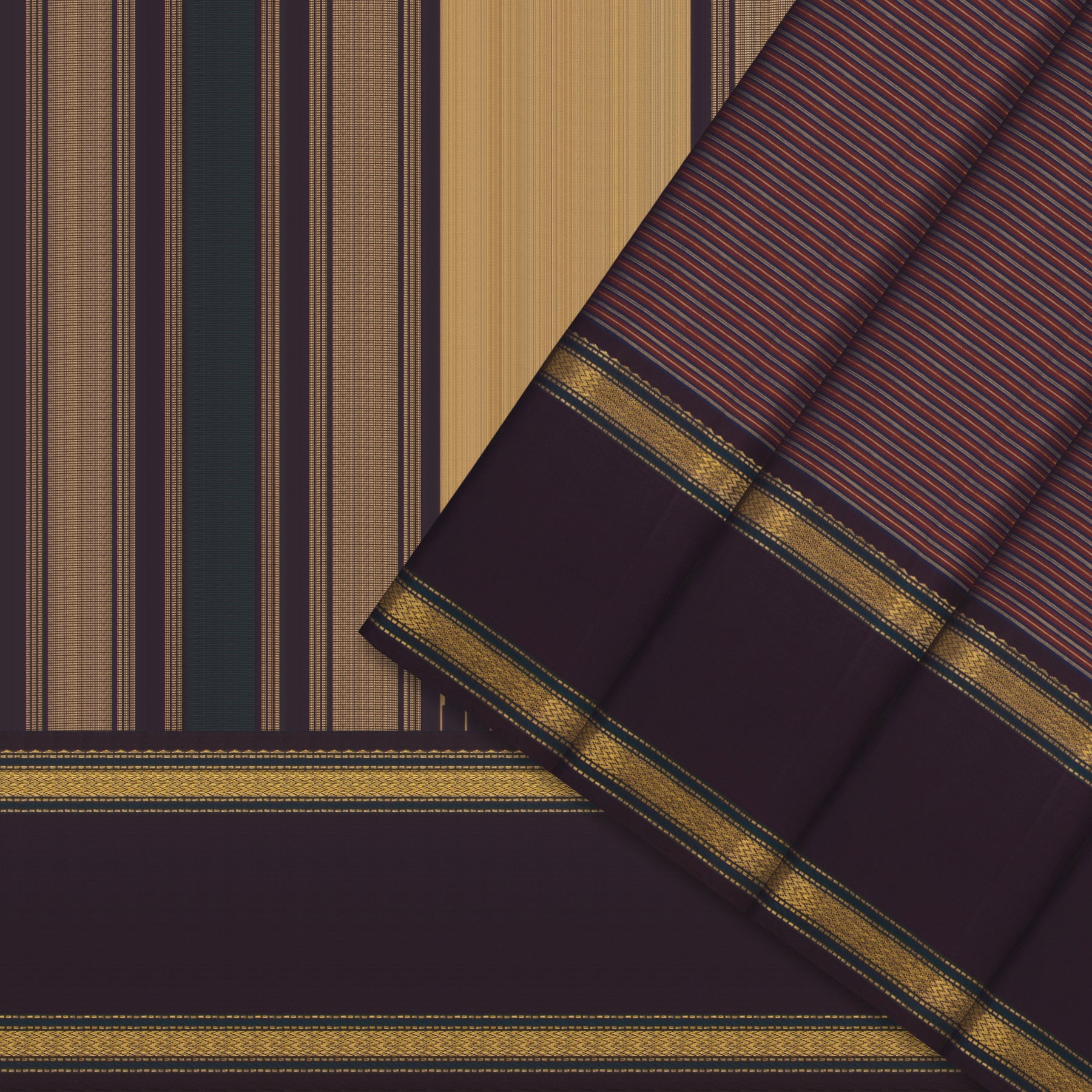 Kanakavalli Kanjivaram Silk Sari 24-041-HS001-12423 - Cover View