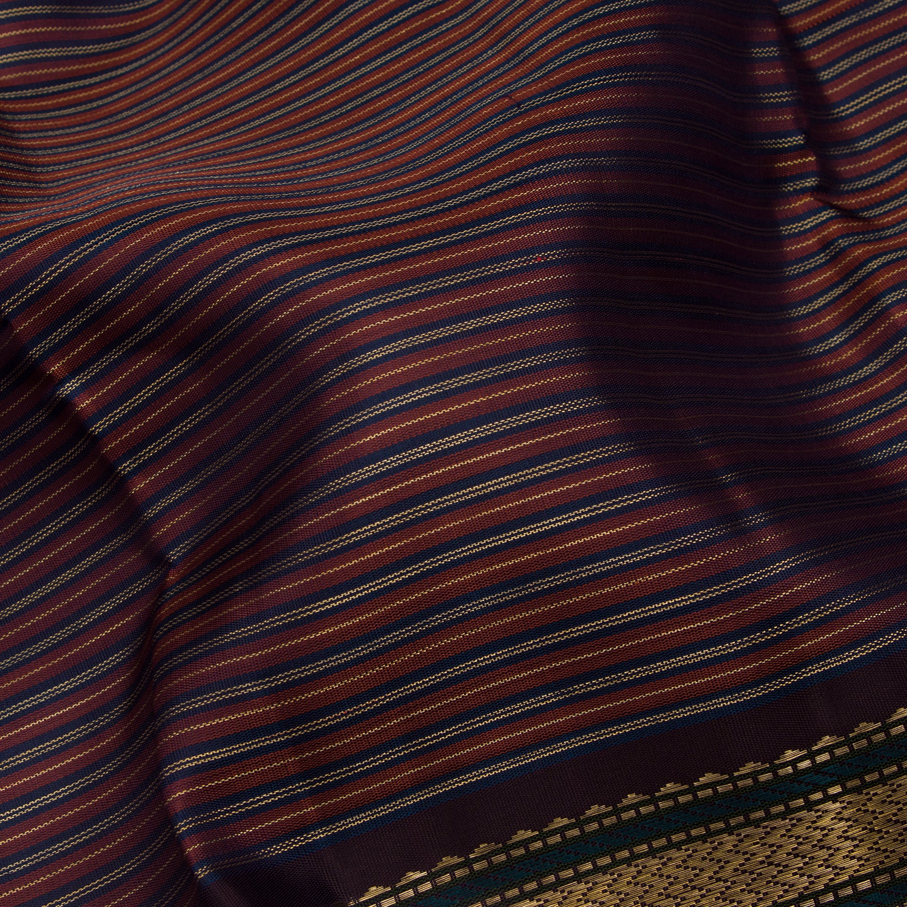 Kanakavalli Kanjivaram Silk Sari 24-041-HS001-12423 - Fabric View