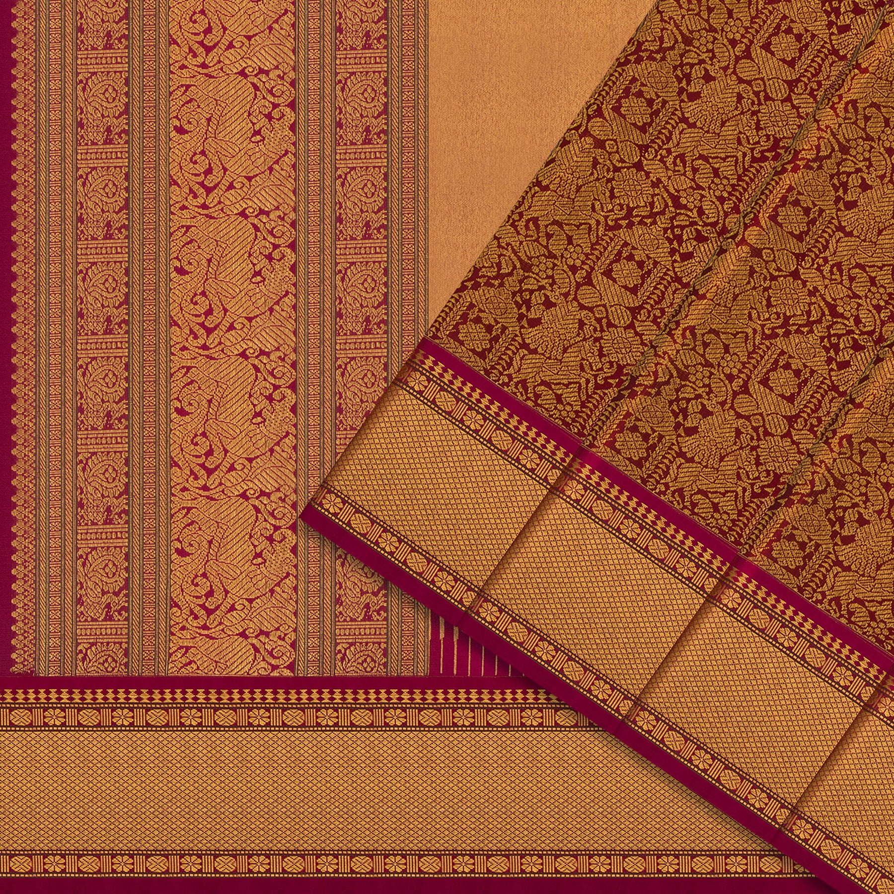 Kanakavalli Kanjivaram Silk Sari 24-041-HS001-12438 - Cover View
