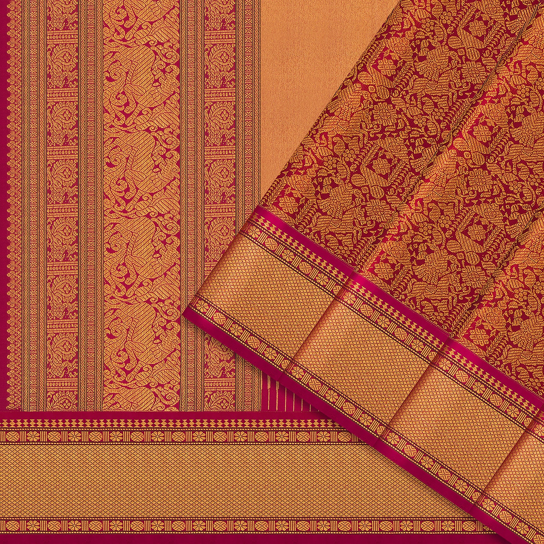 Kanakavalli Kanjivaram Silk Sari 24-041-HS001-12438
