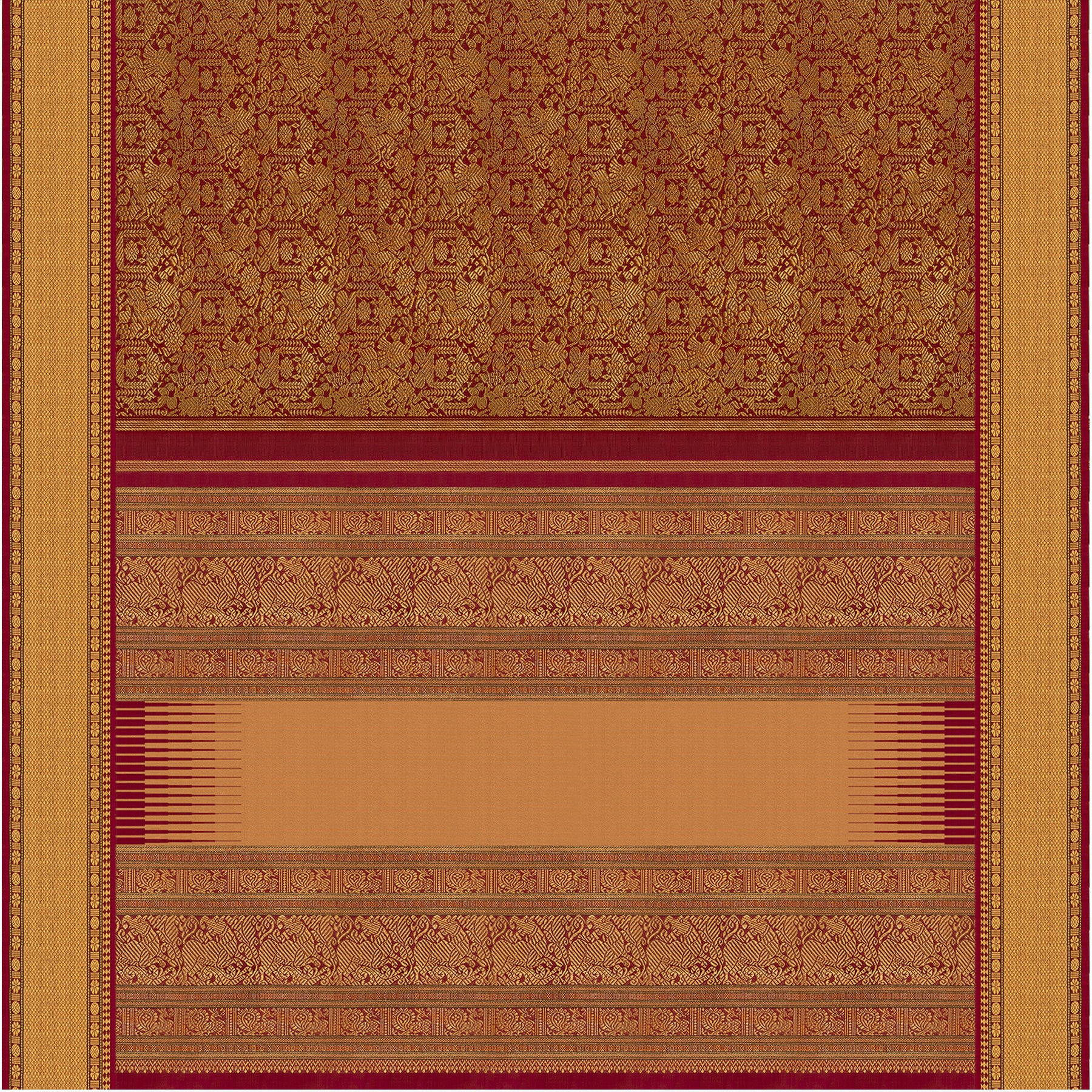 Kanakavalli Kanjivaram Silk Sari 24-041-HS001-12438 - Full View