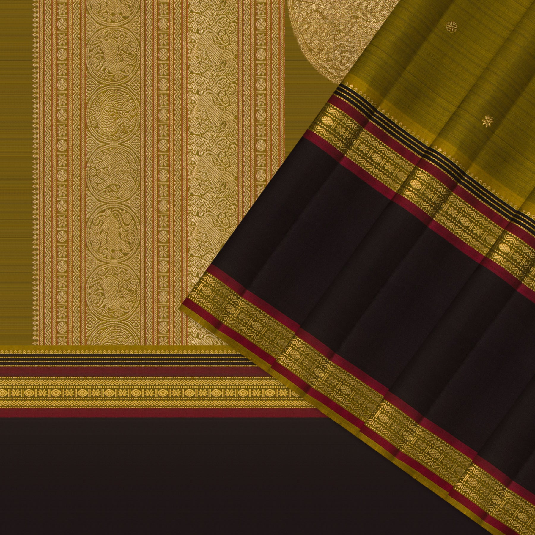 Kanakavalli Kanjivaram Silk Sari 24-041-HS001-14313 - Cover View