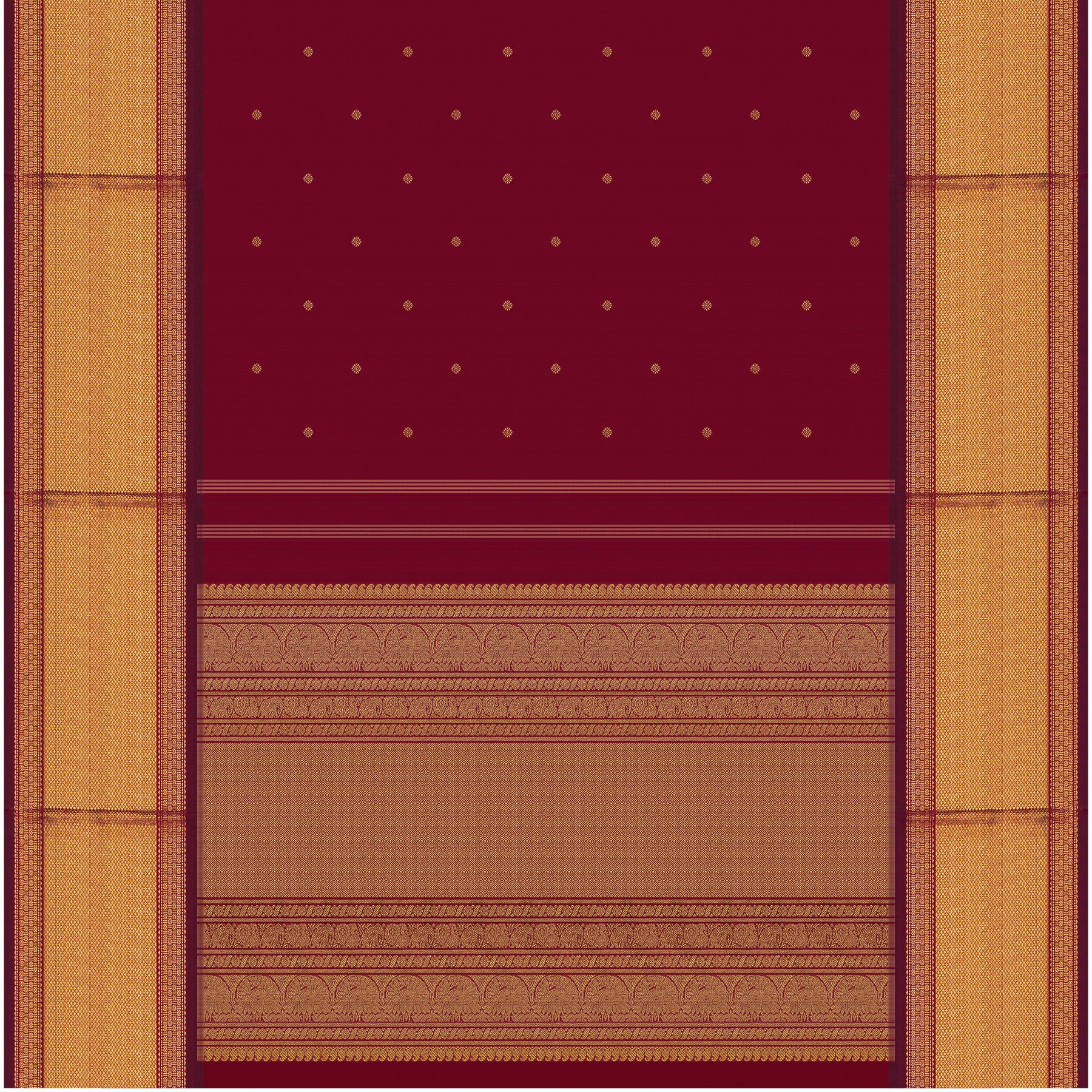 Kanakavalli Kanjivaram Silk Sari 24-041-HS001-14322 - Full View