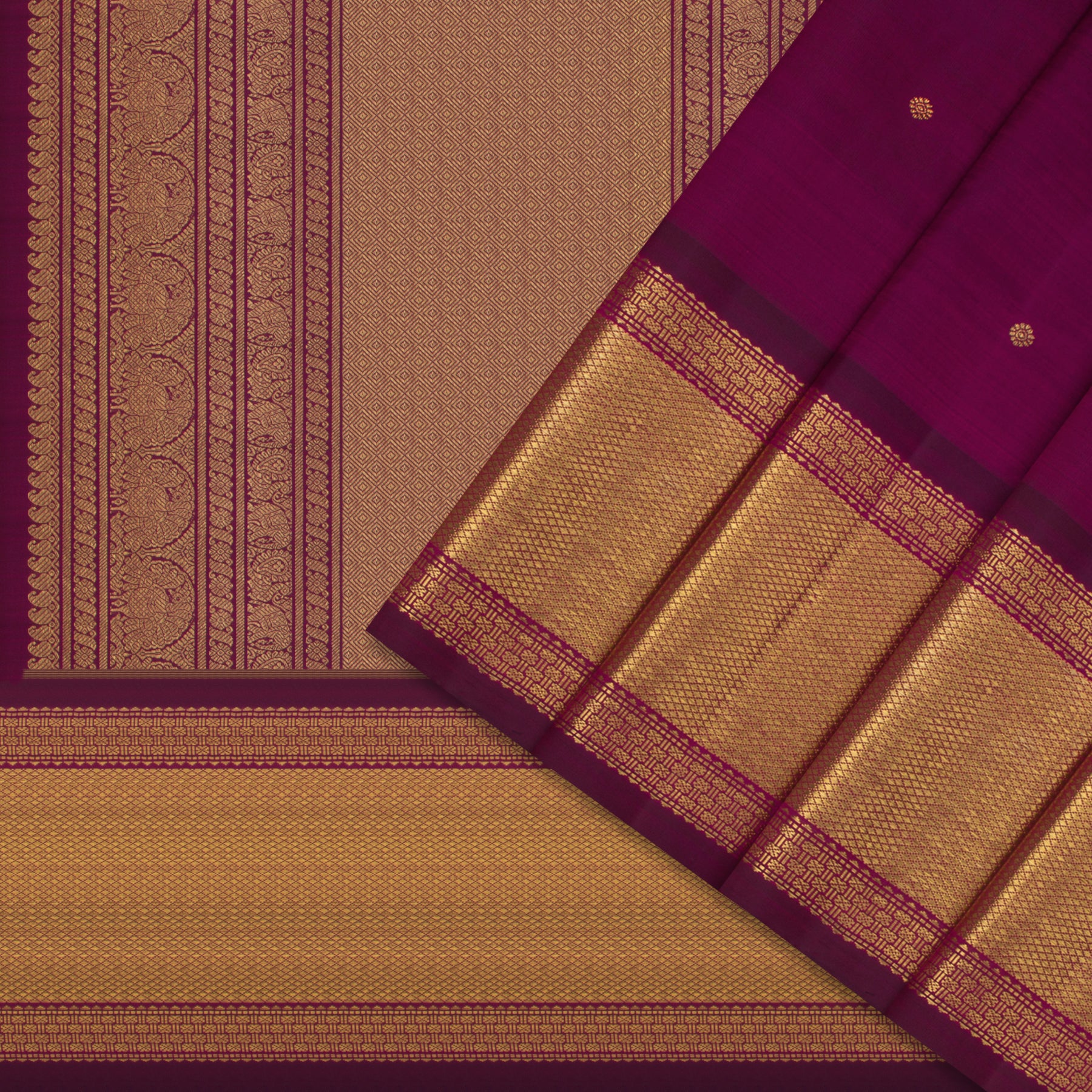 Kanakavalli Kanjivaram Silk Sari 24-041-HS001-14330 - Cover View