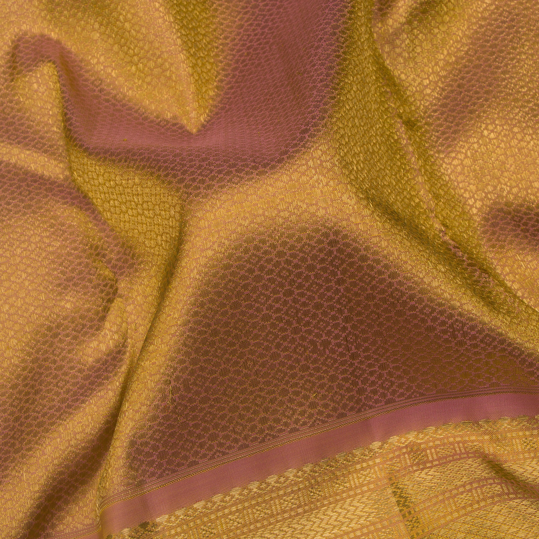 Kanakavalli Kanjivaram Silk Sari 24-041-HS001-14334 - Fabric View
