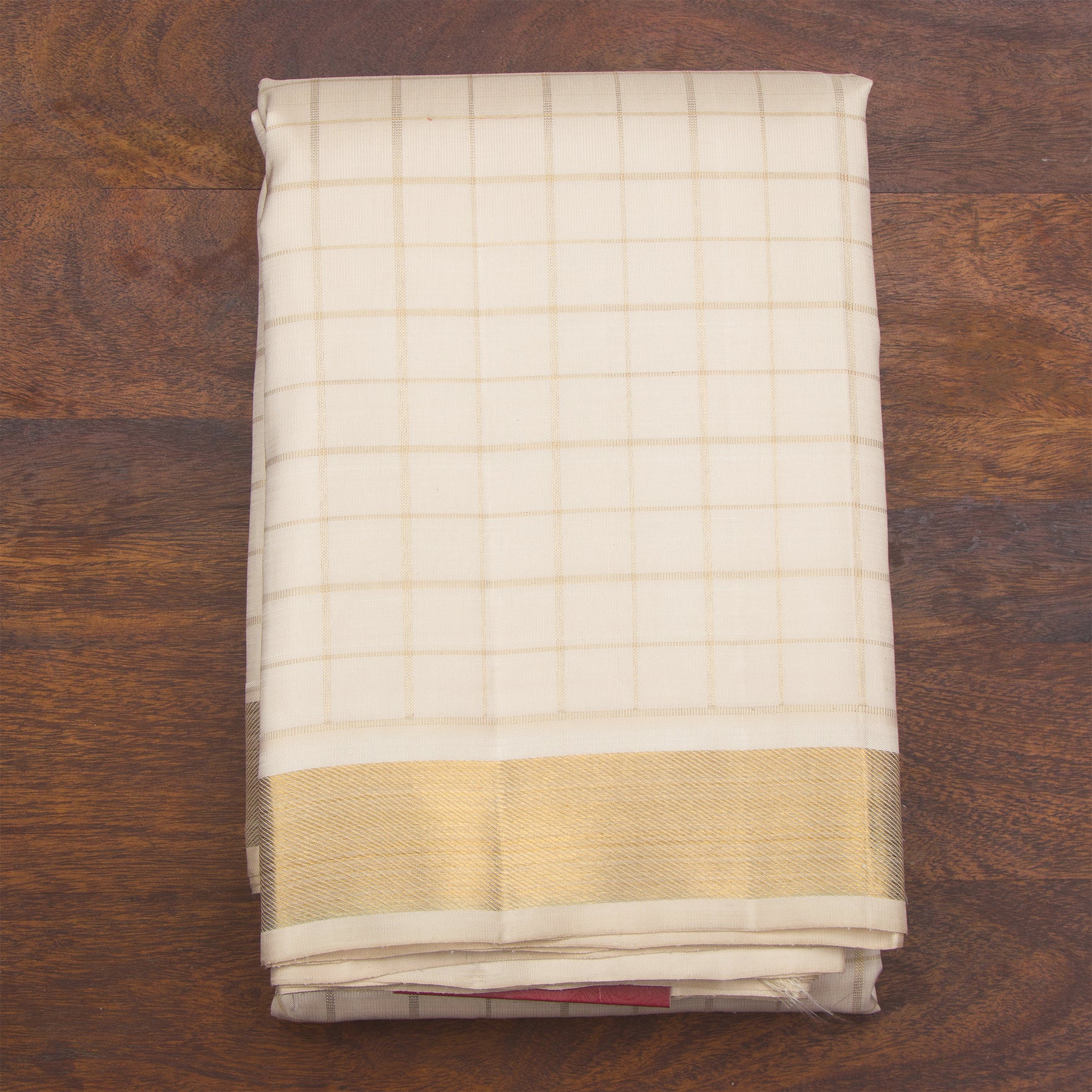 Kanakavalli Kanjivaram Silk Angavastram CO-ORD 24-110-AF001-05551 - Folded View
