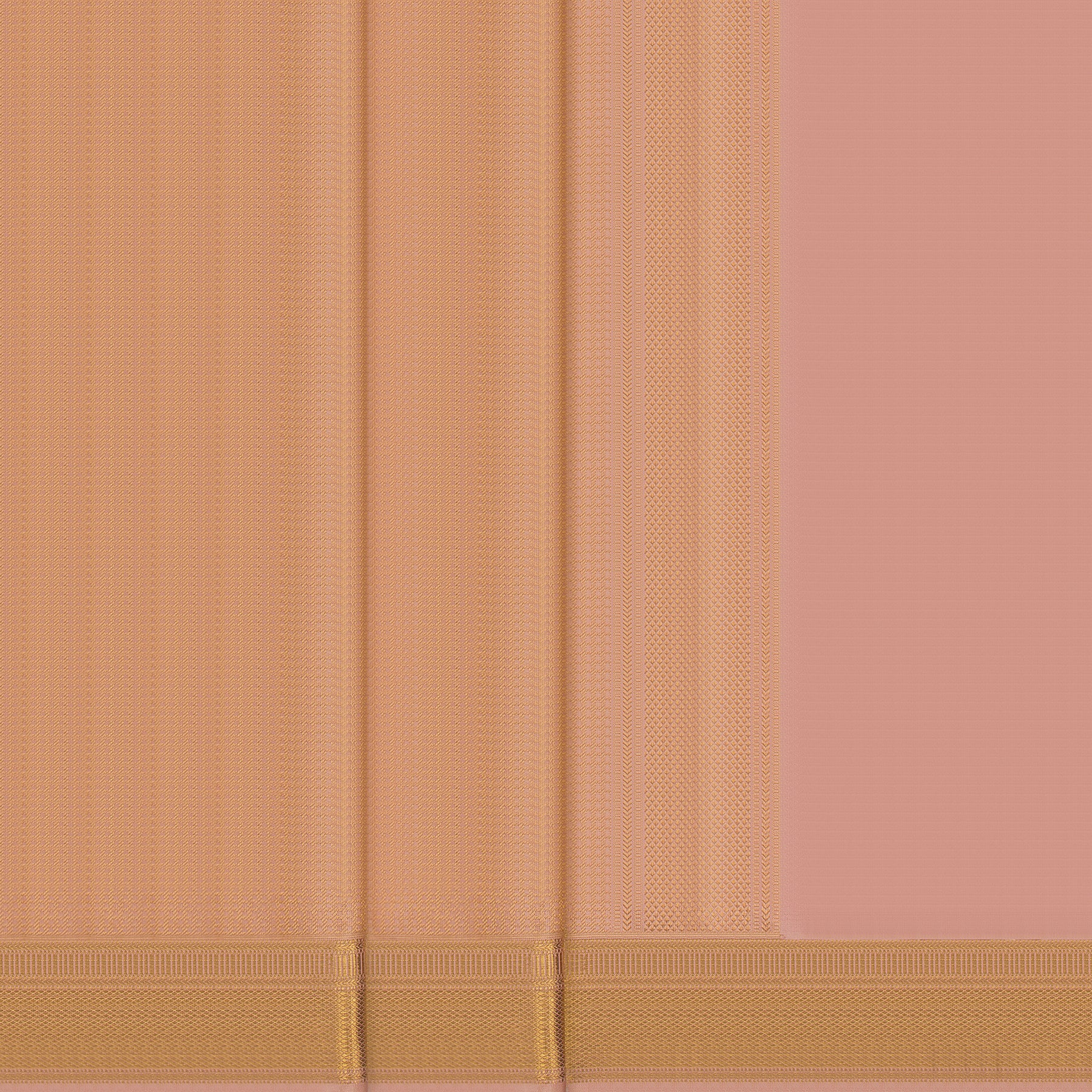 Kanakavalli Kanjivaram Silk Angavastram CO-ORD 24-110-AF001-14652 - Double Pleated View