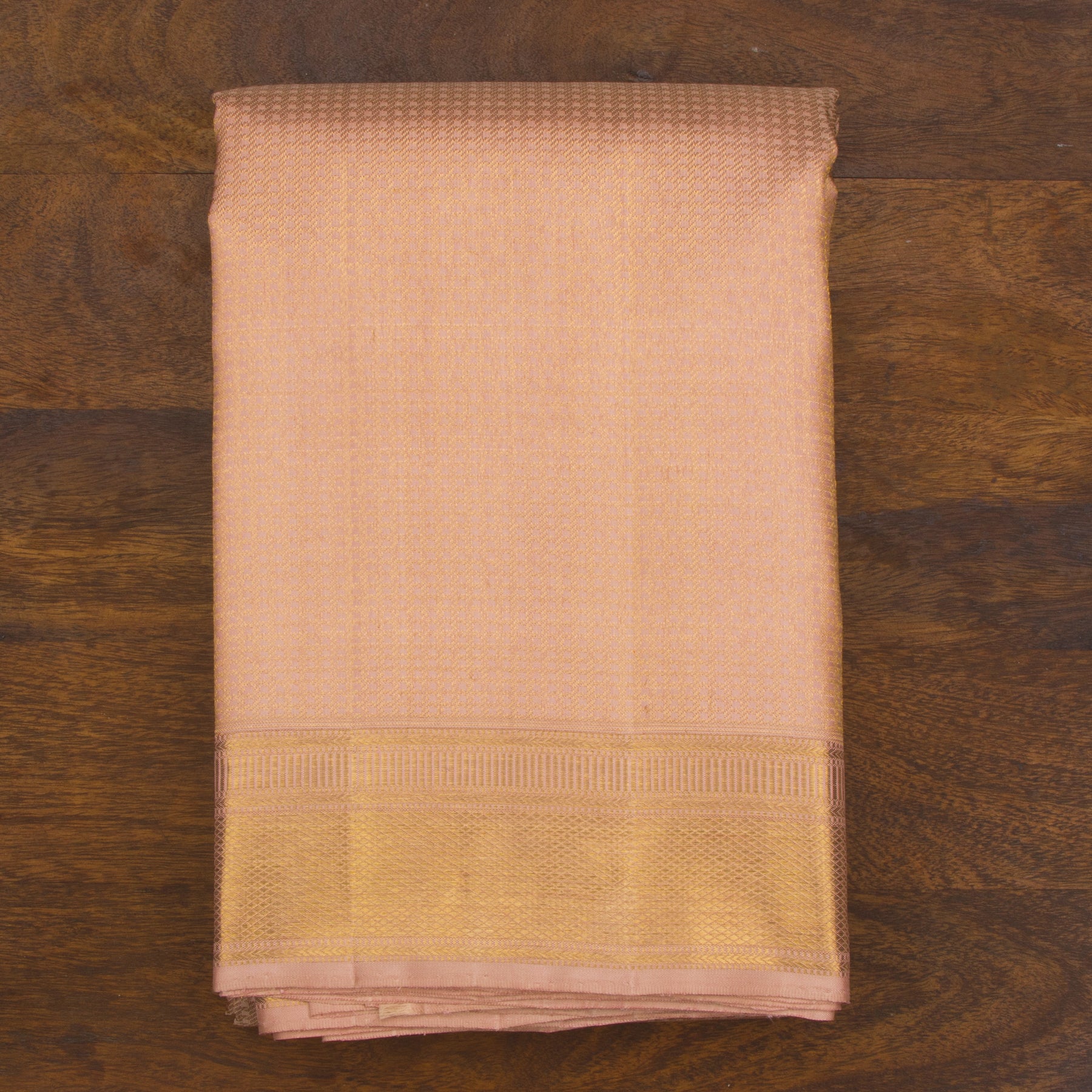 Kanakavalli Kanjivaram Silk Angavastram CO-ORD 24-110-AF001-14652 - Folded View