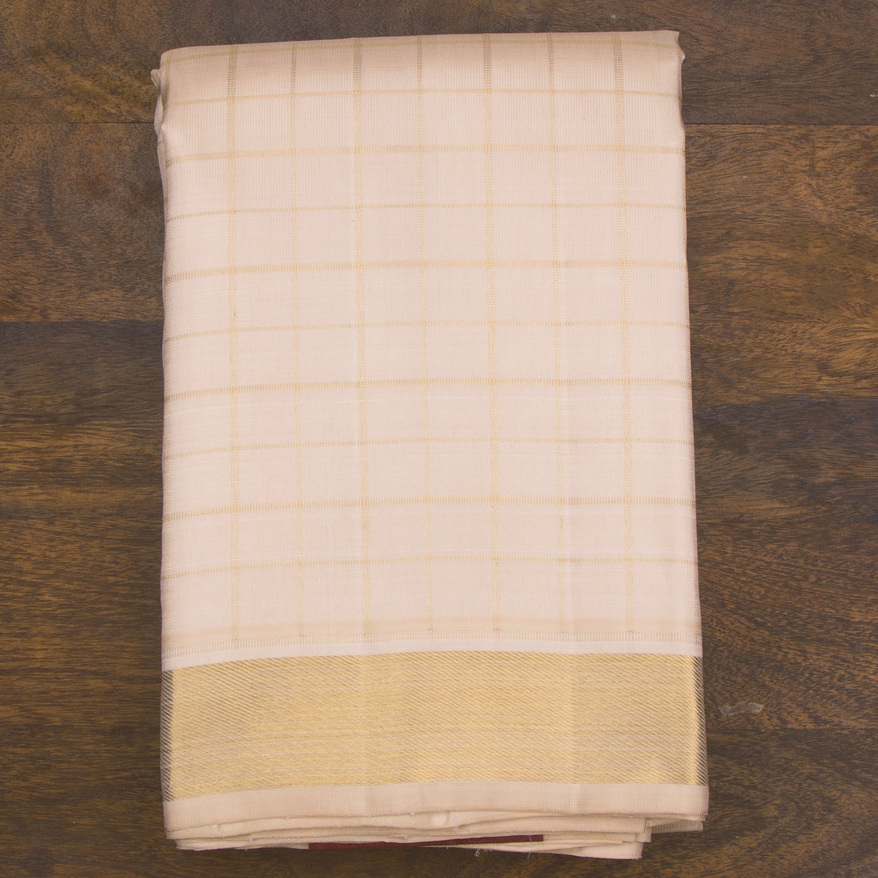 Kanakavalli Kanjivaram Silk Angavastram CO-ORD 24-110-AF001-14653 - Folded View