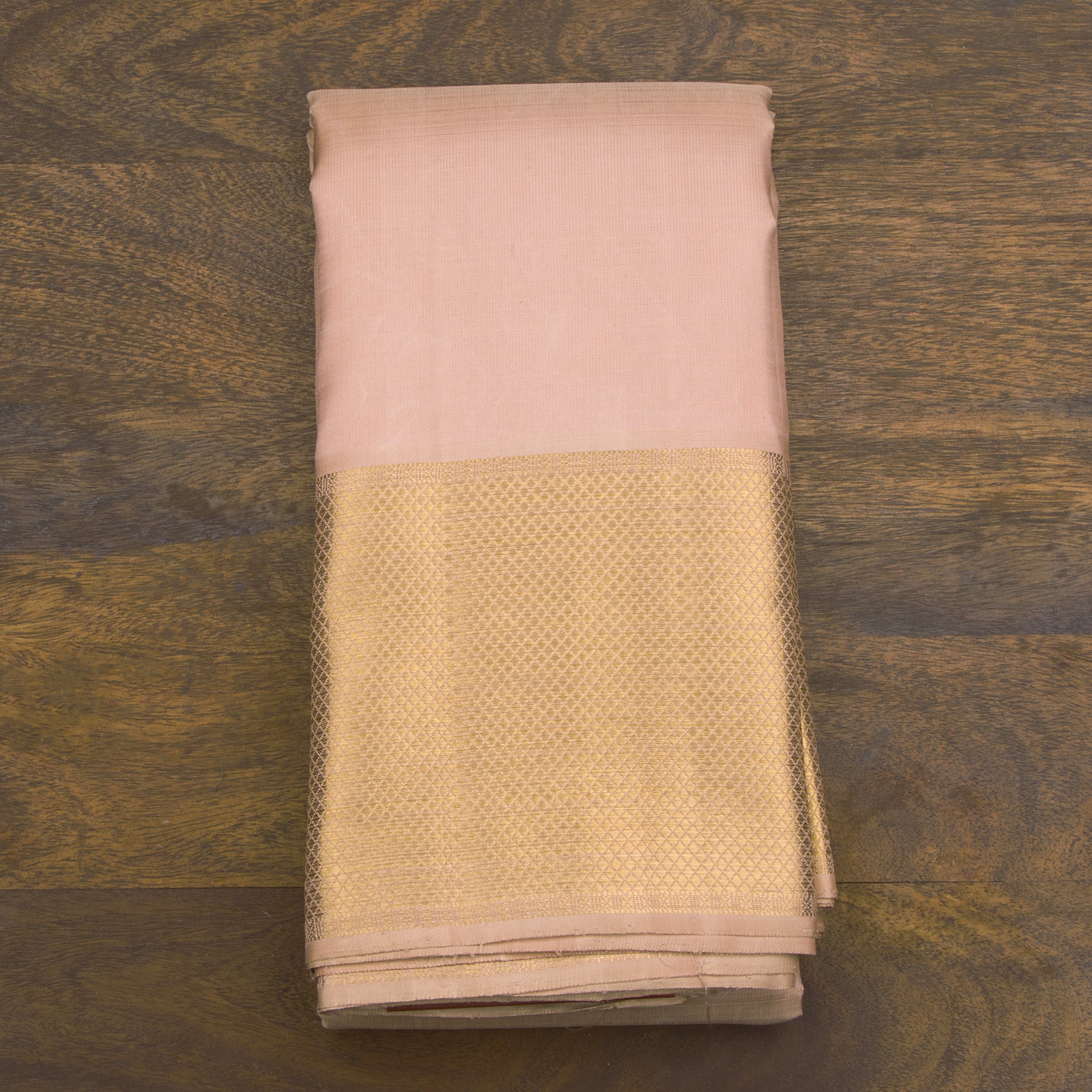 Kanakavalli Kanjivaram Silk Angavastram CO-ORD 24-110-AF001-09777 - Folded View