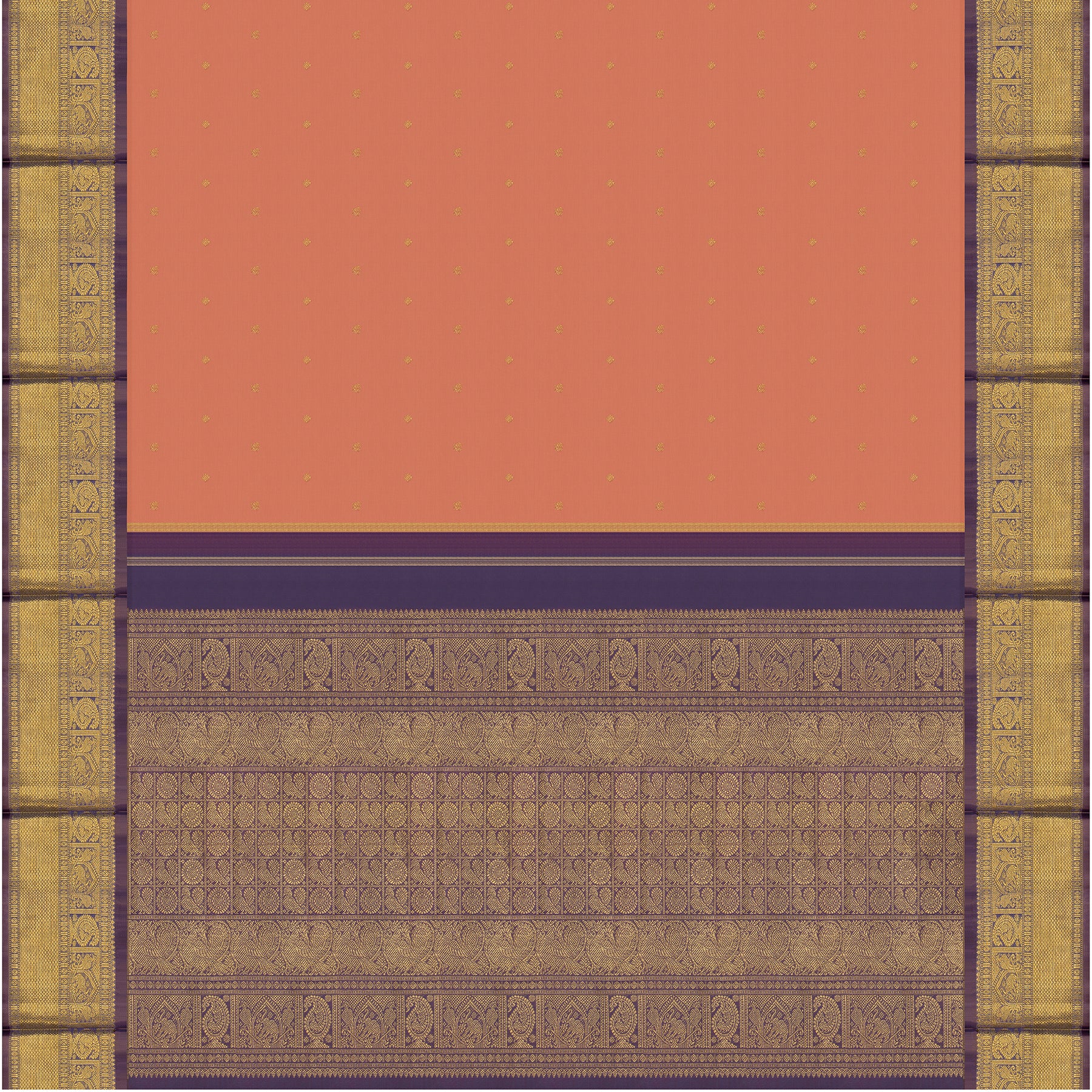 Kanakavalli Kanjivaram Silk Sari 24-110-HS001-00542 - Full View