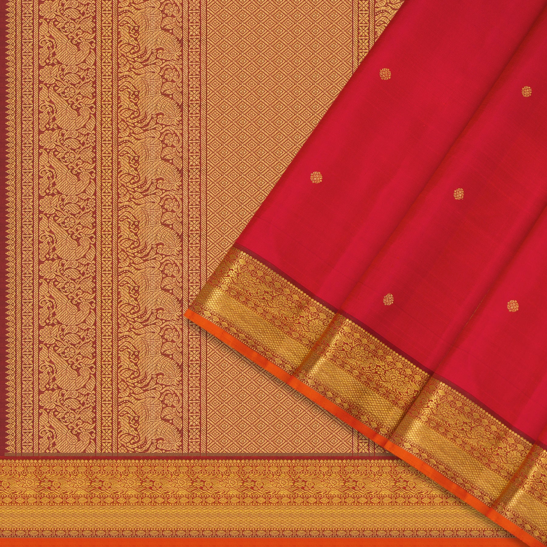 Kanakavalli Kanjivaram Silk Sari 24-110-HS001-00585 - Cover View