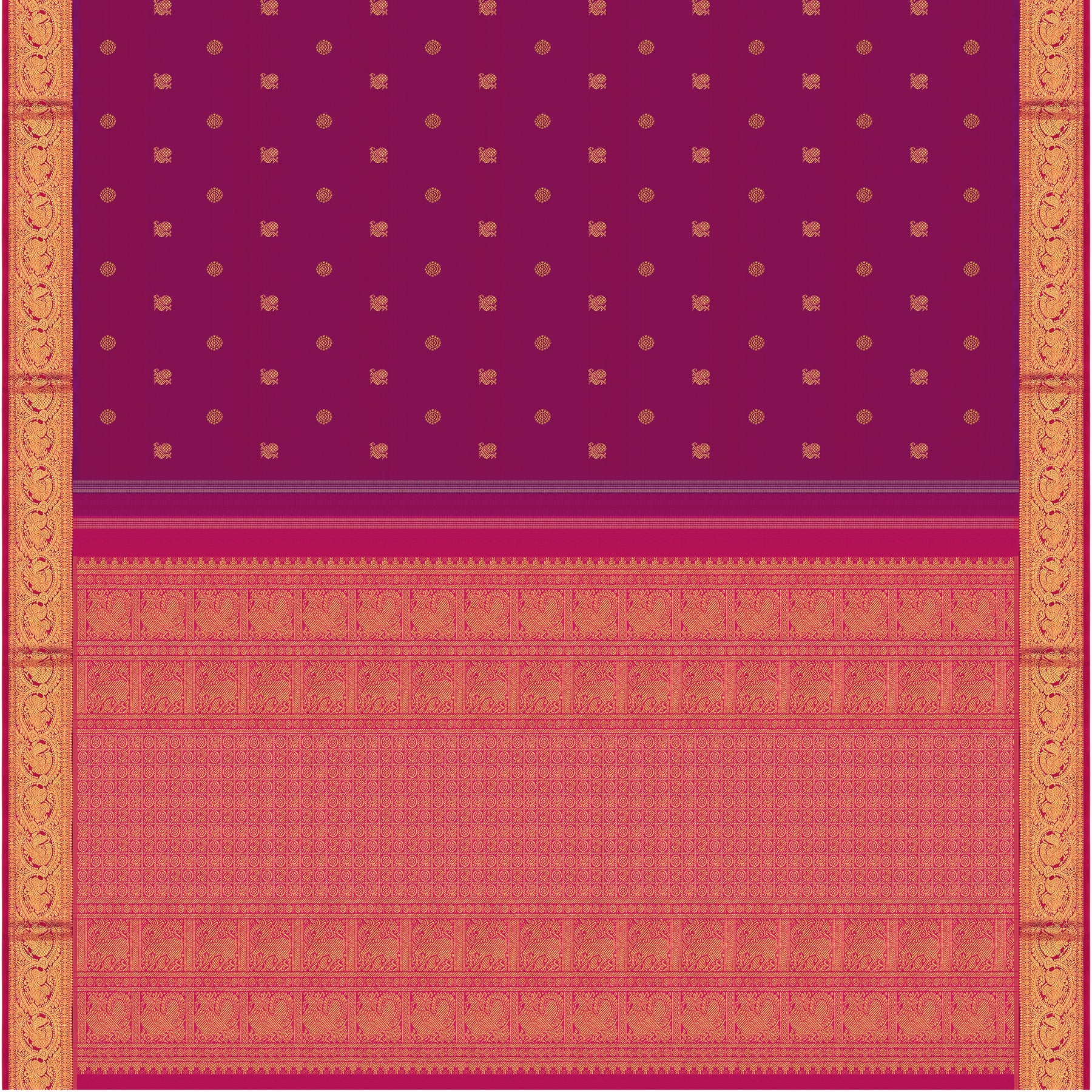 Kanakavalli Kanjivaram Silk Sari 24-110-HS001-00604 - Full View