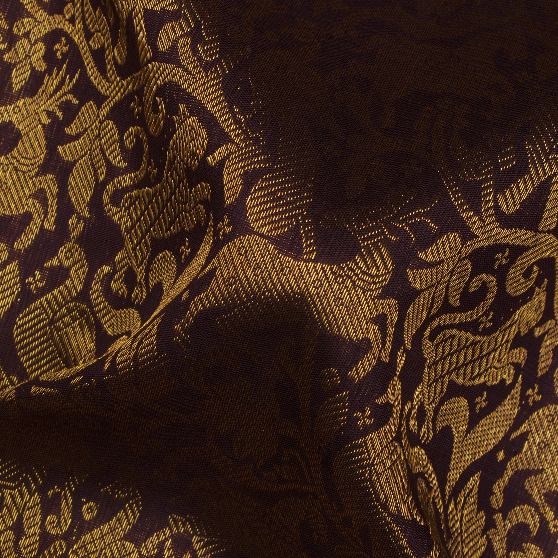 Kanakavalli Kanjivaram Silk Sari 24-110-HS001-00988 - Fabric View