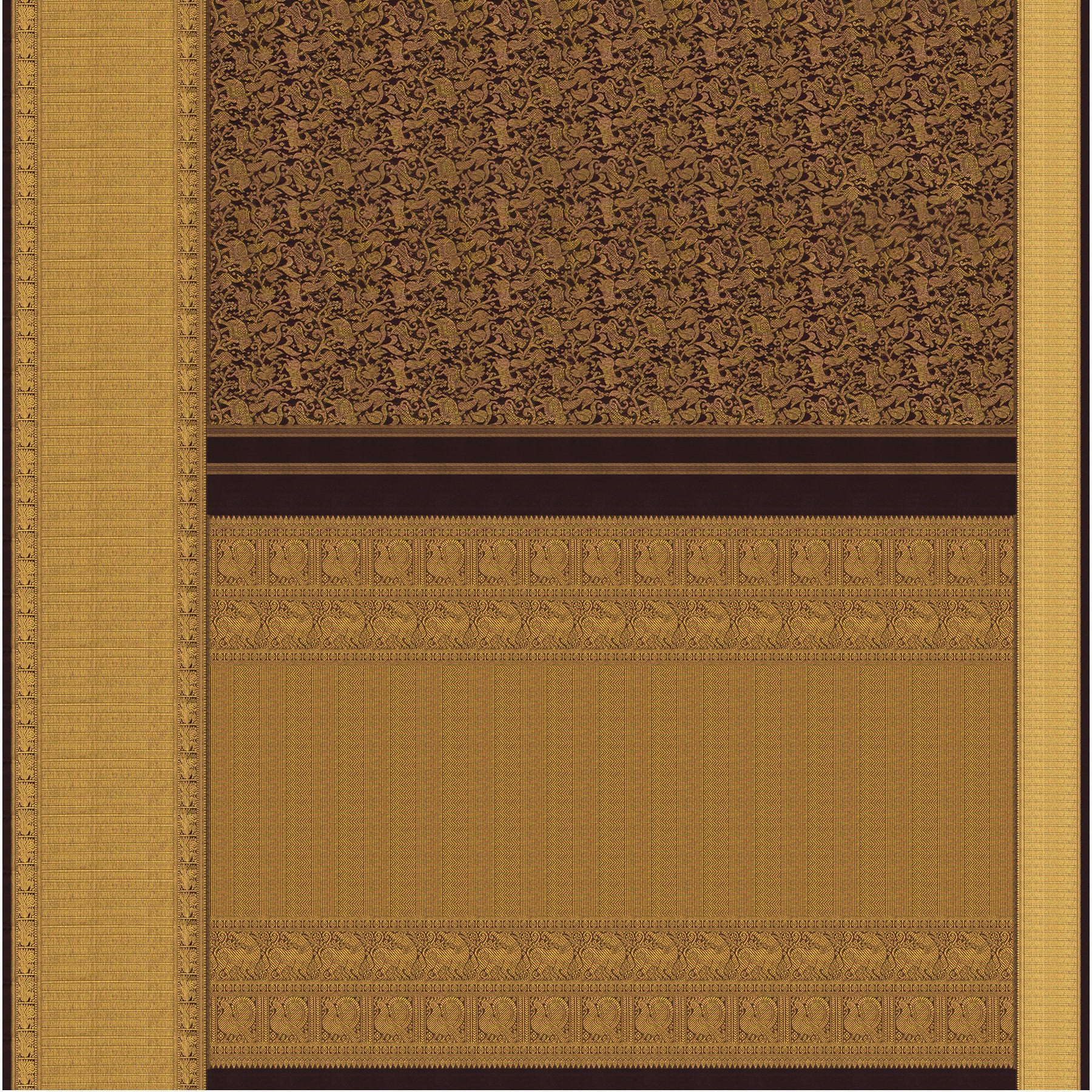 Kanakavalli Kanjivaram Silk Sari 24-110-HS001-00988 - Full View