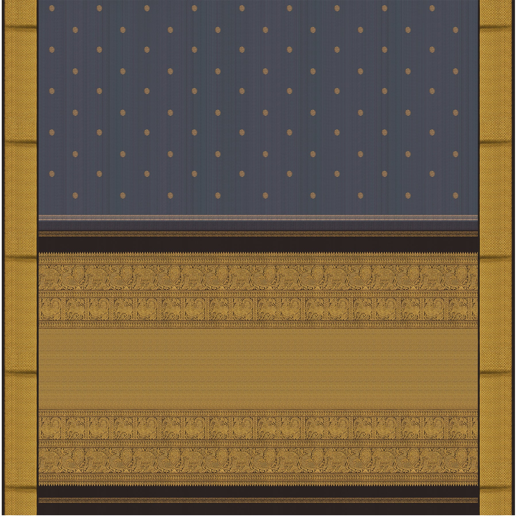 Kanakavalli Kanjivaram Silk Sari 24-110-HS001-01820 - Full View