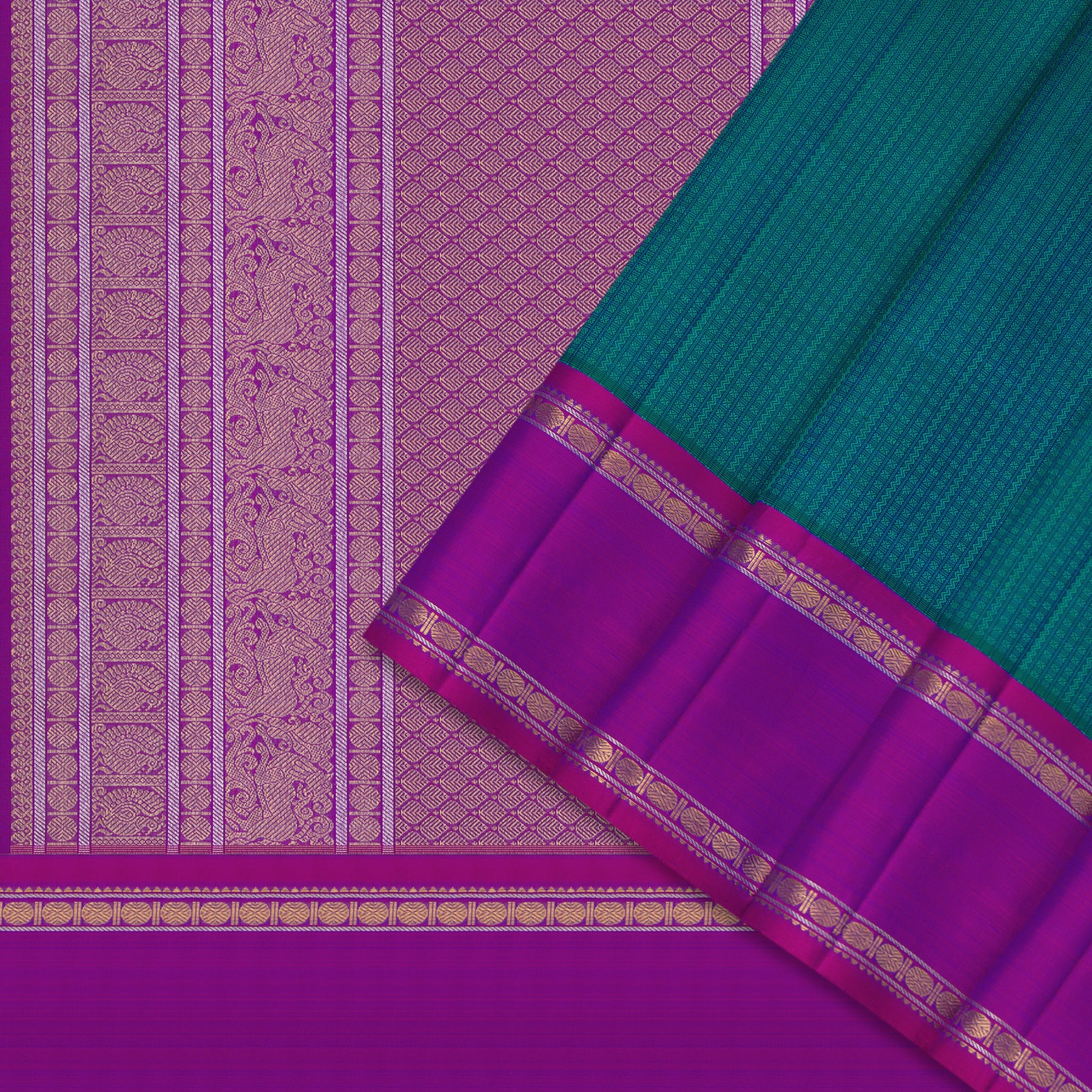 Kanakavalli Kanjivaram Silk Sari 24-110-HS001-01826 - Cover View