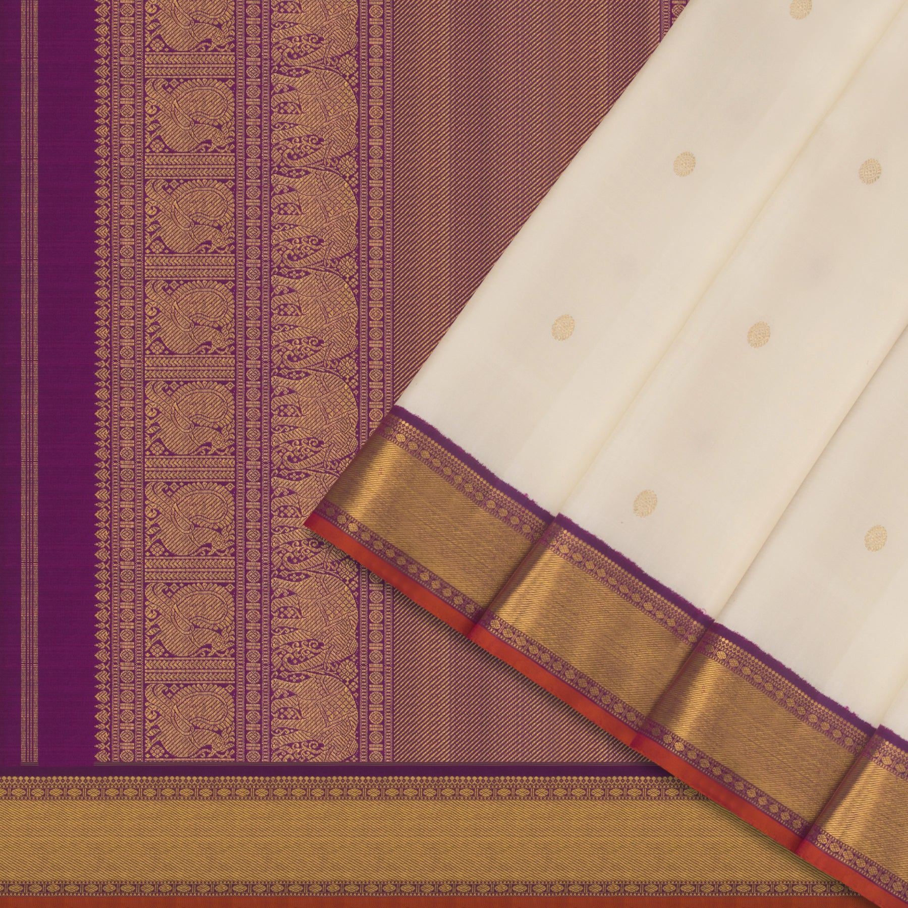 Kanakavalli Kanjivaram Silk Sari 24-110-HS001-01914 - Cover View