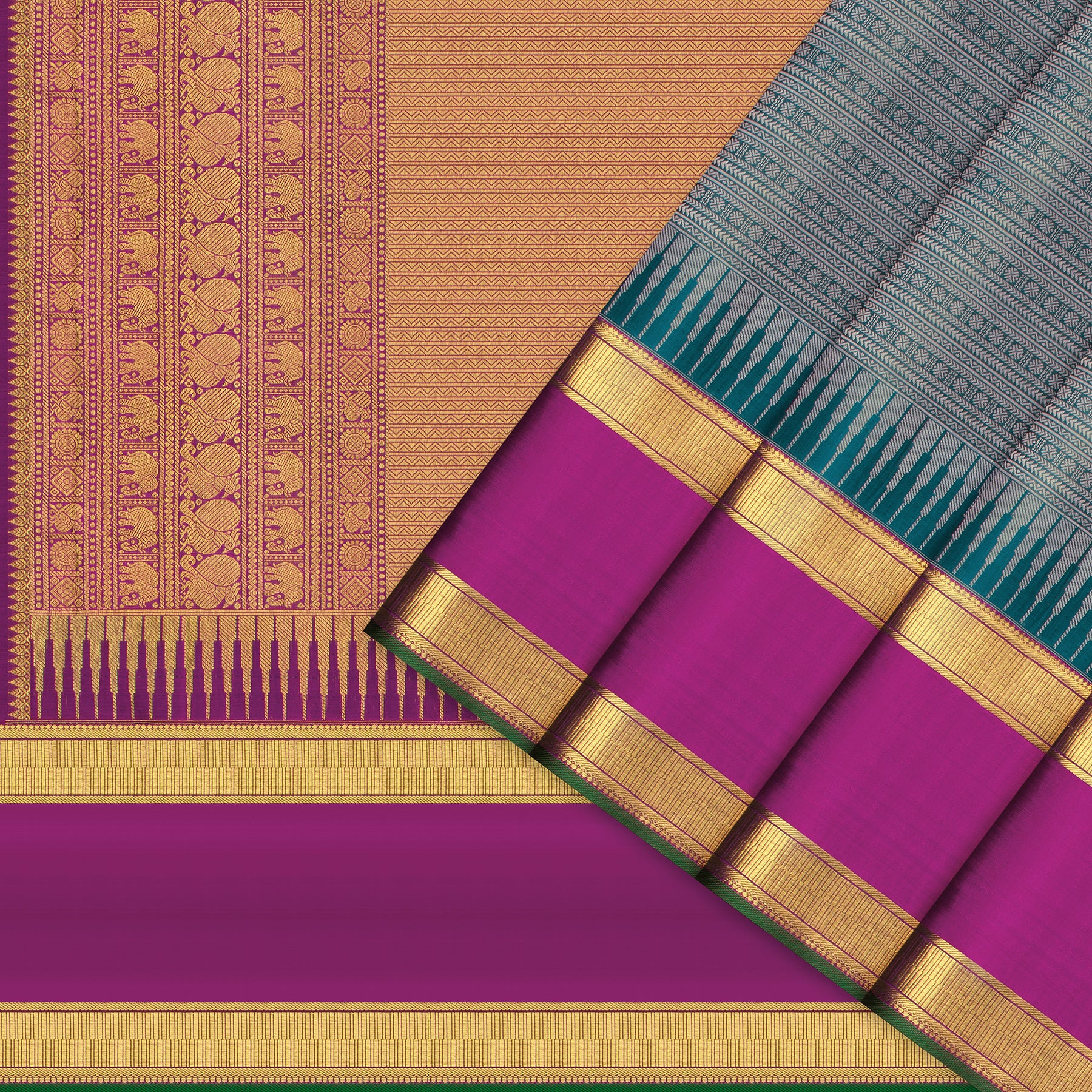 Kanakavalli Kanjivaram Silk Sari 24-110-HS001-01933 - Cover View