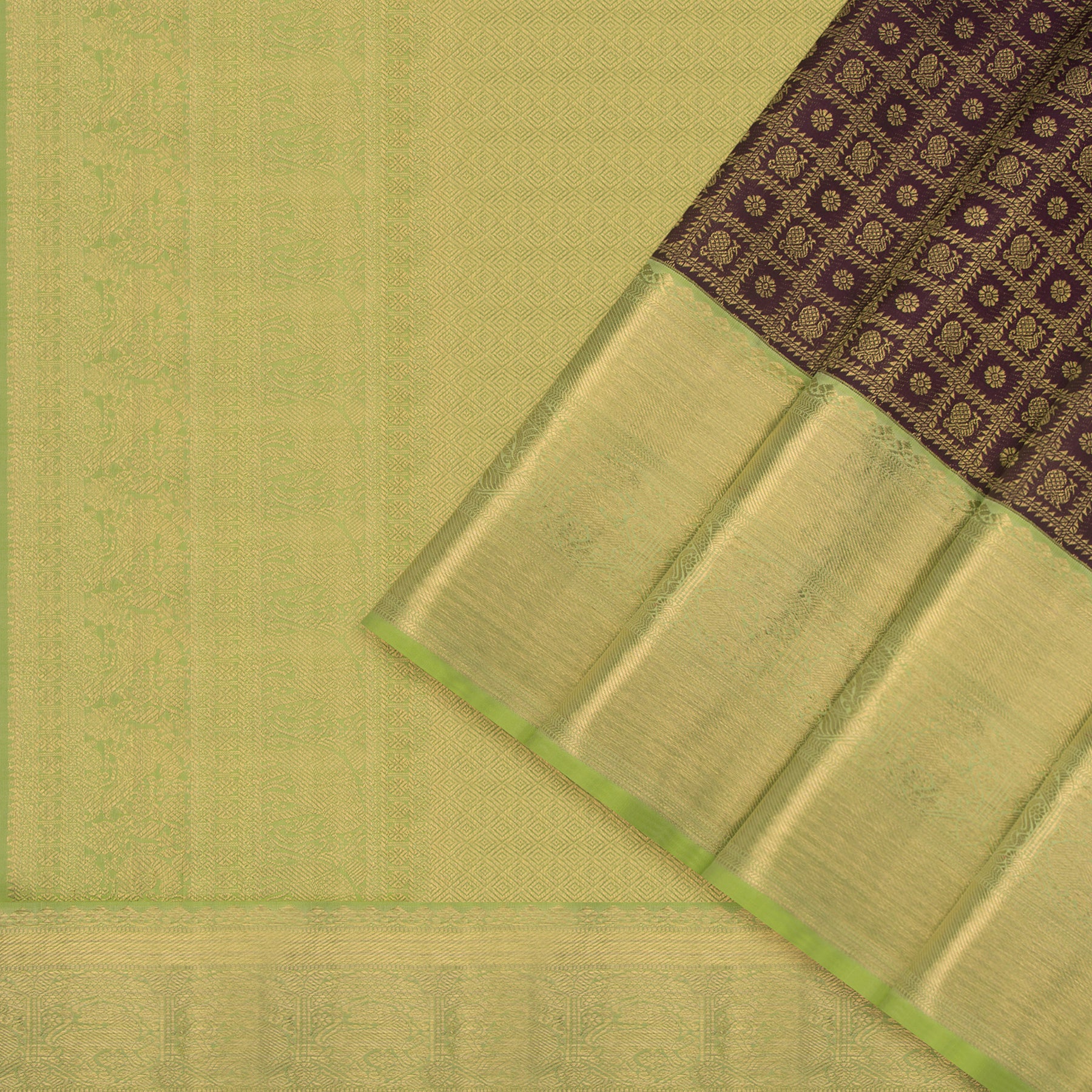 Kanakavalli Kanjivaram Silk Sari 24-110-HS001-03337 - Cover View