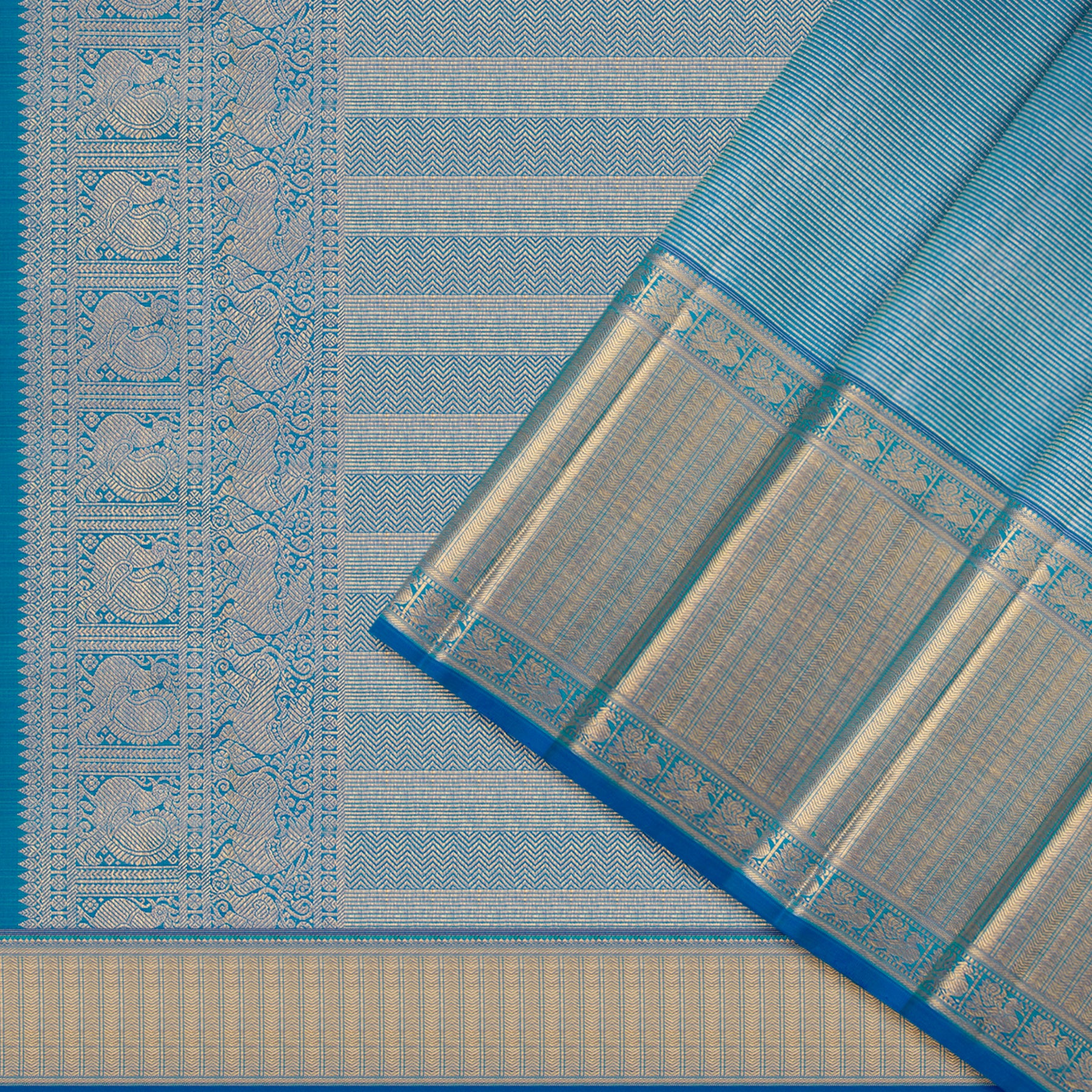 Kanakavalli Kanjivaram Silk Sari 24-110-HS001-03344 - Cover View